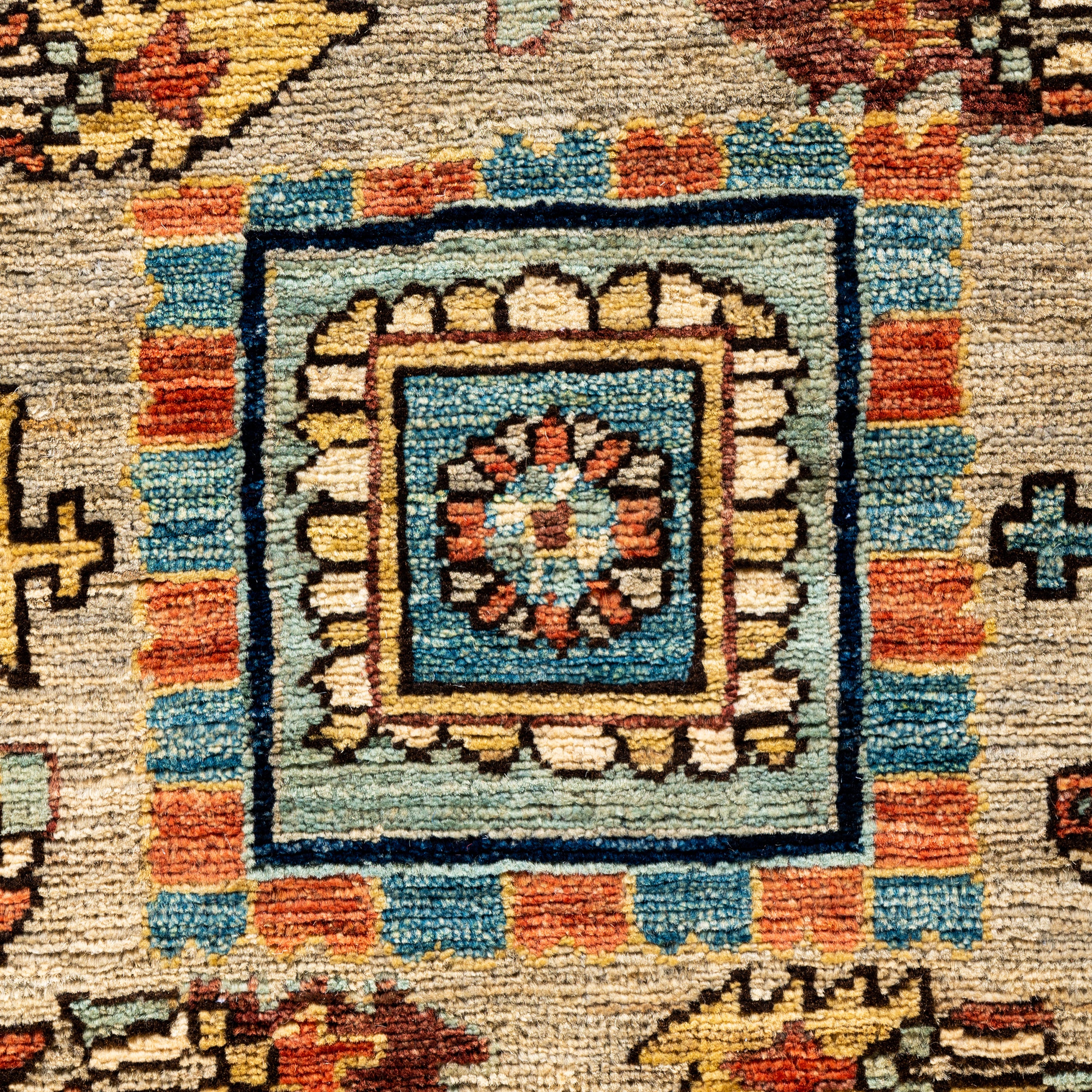 Multicolored Traditional Serapi Wool Rug - 6'2" x 8'10" - Image 3