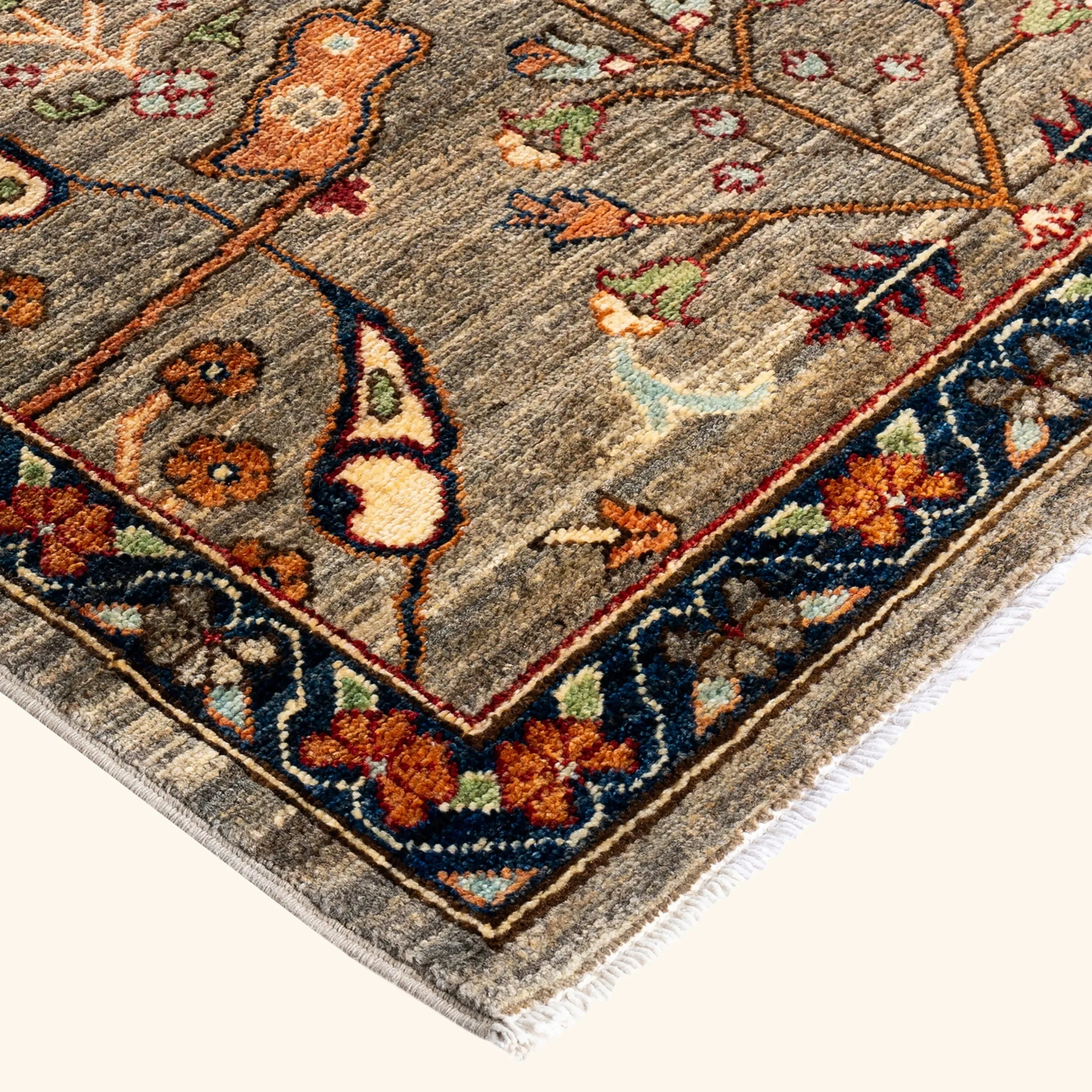 Brown Traditional Serapi Wool Rug - 8' x 9'10" - Image 2