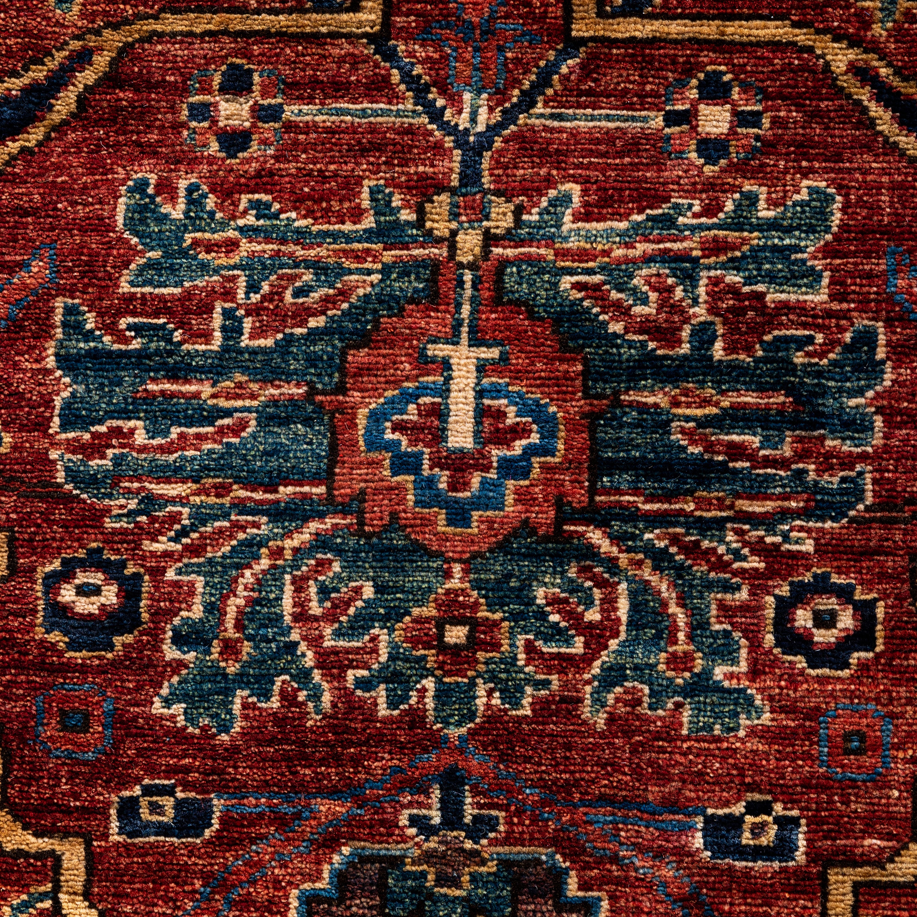 Red Traditional Serapi Wool Rug - 8'10" x 11'8" - Image 3