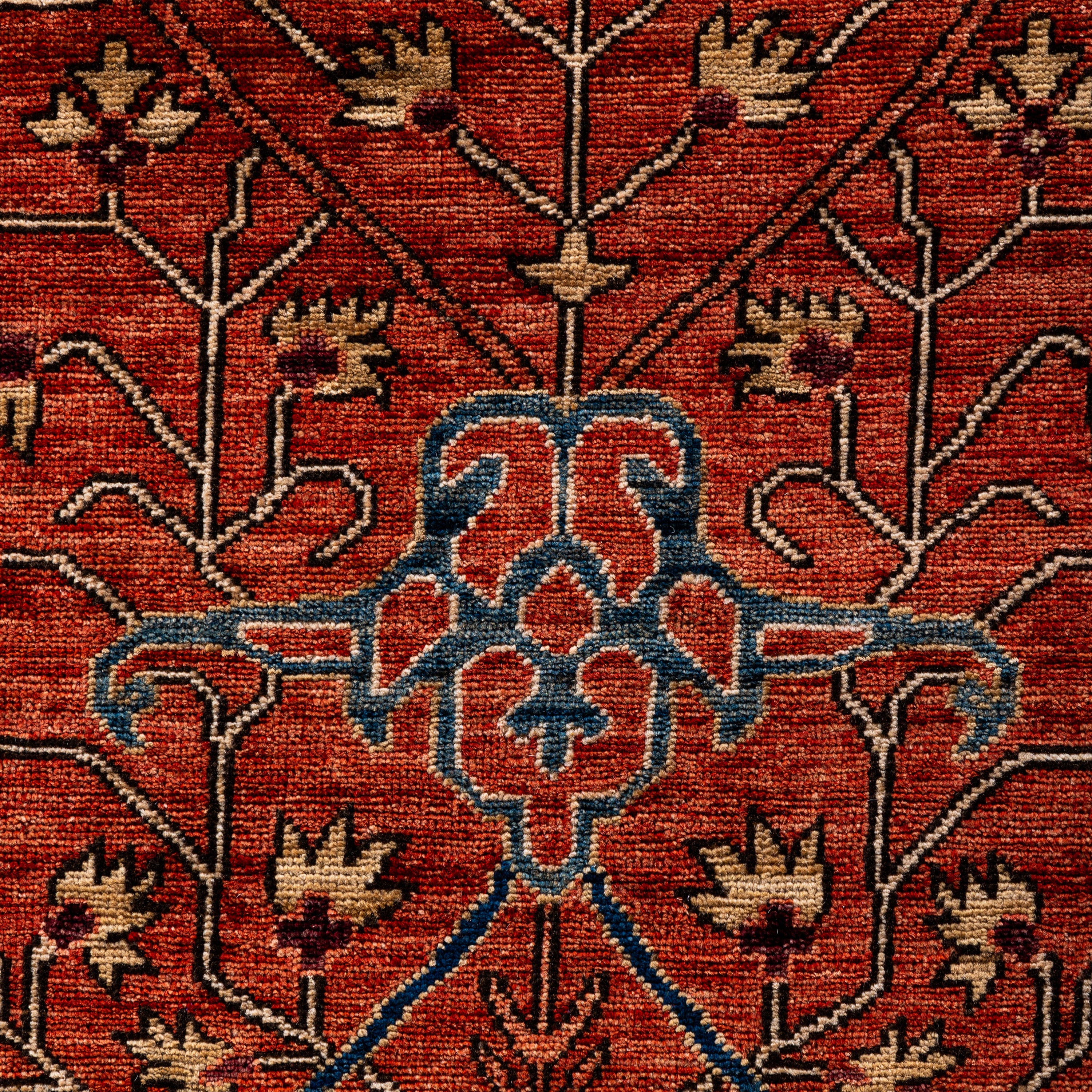 Red Traditional Serapi Wool Rug - 9' x 12' - Image 3