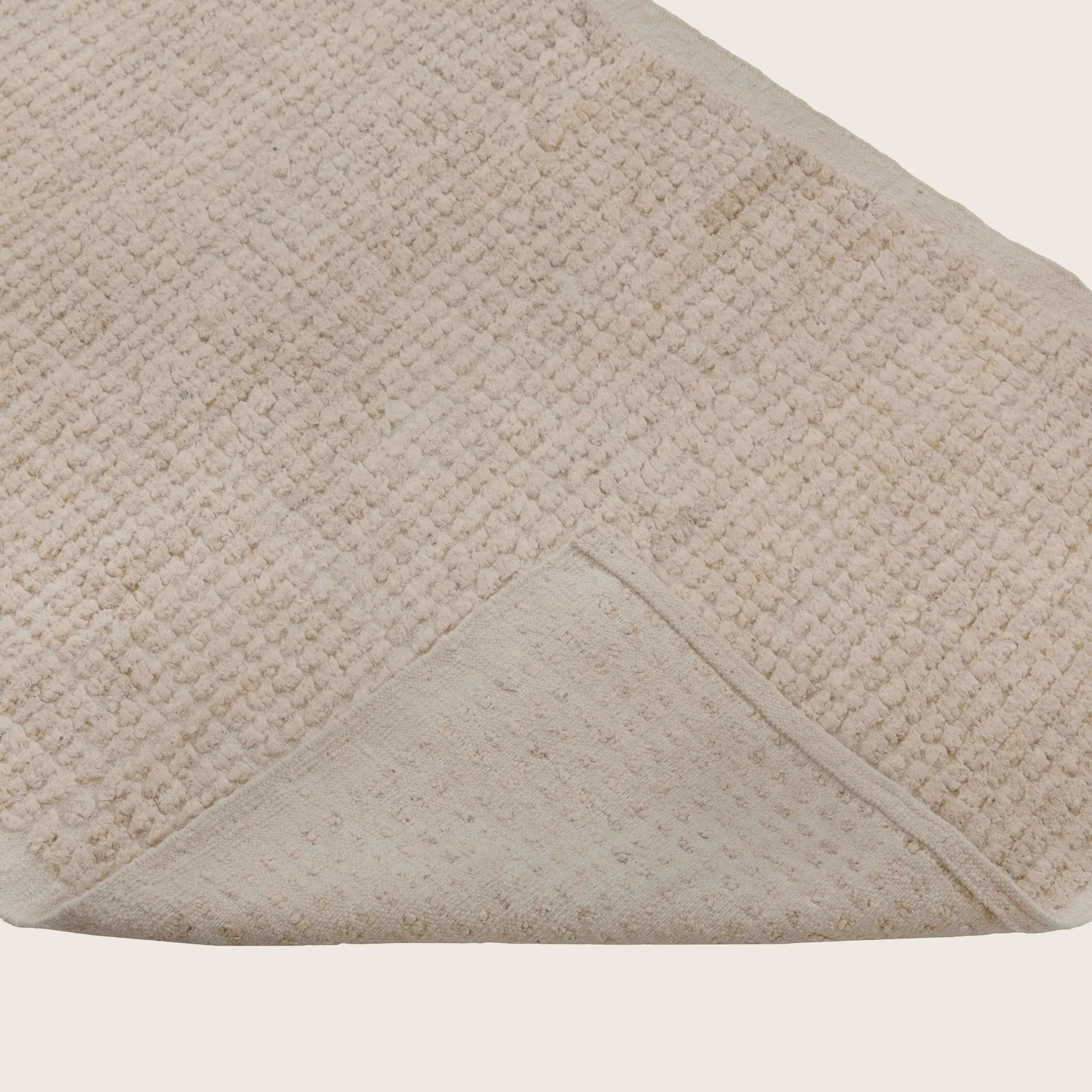 Cream Zameen Transitional Silk Wool Blend Runner - 2'9" x 9'3" - Image 4