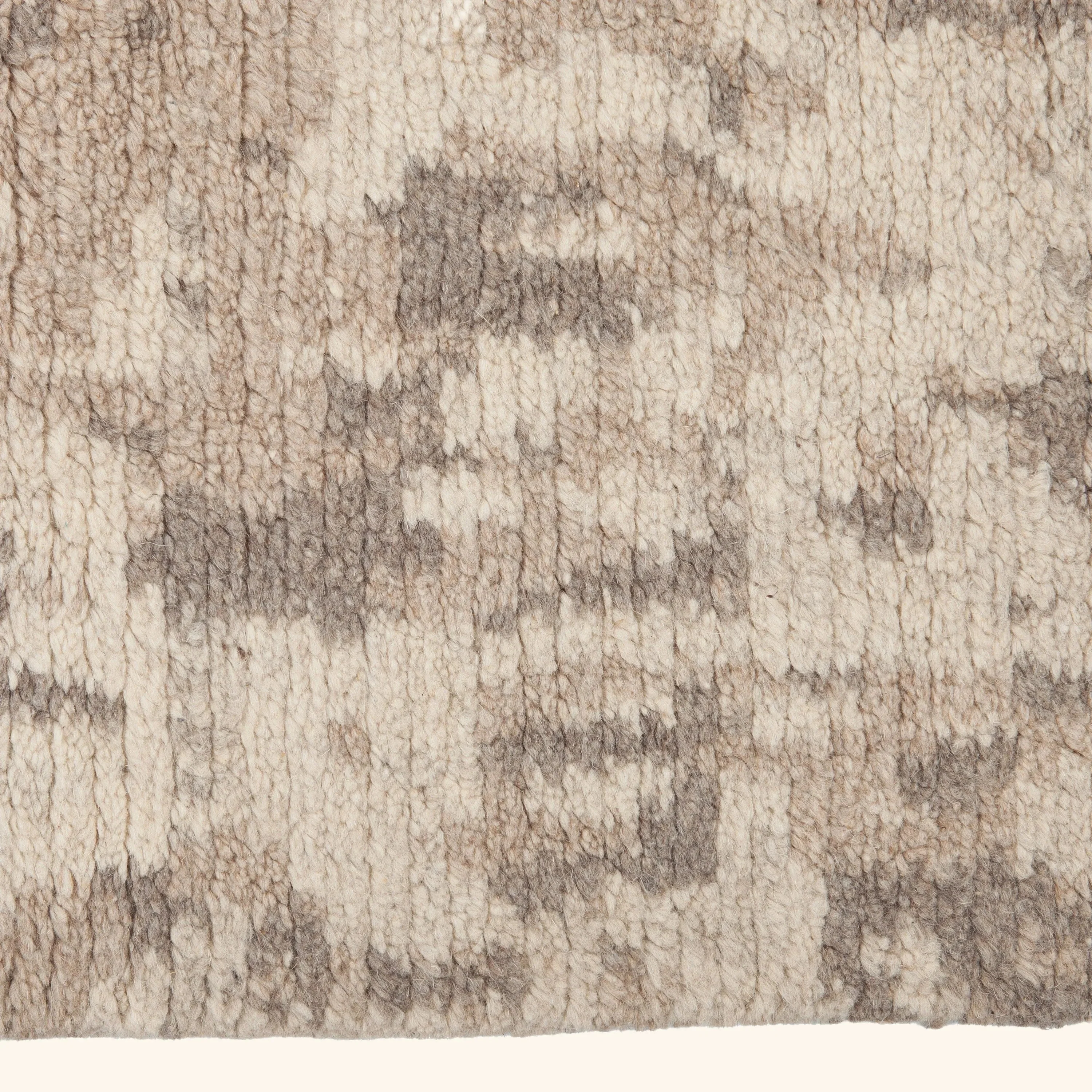 Beige Contemporary Tibetan Wool Rug - 10'3" x 14'3" - Image 5