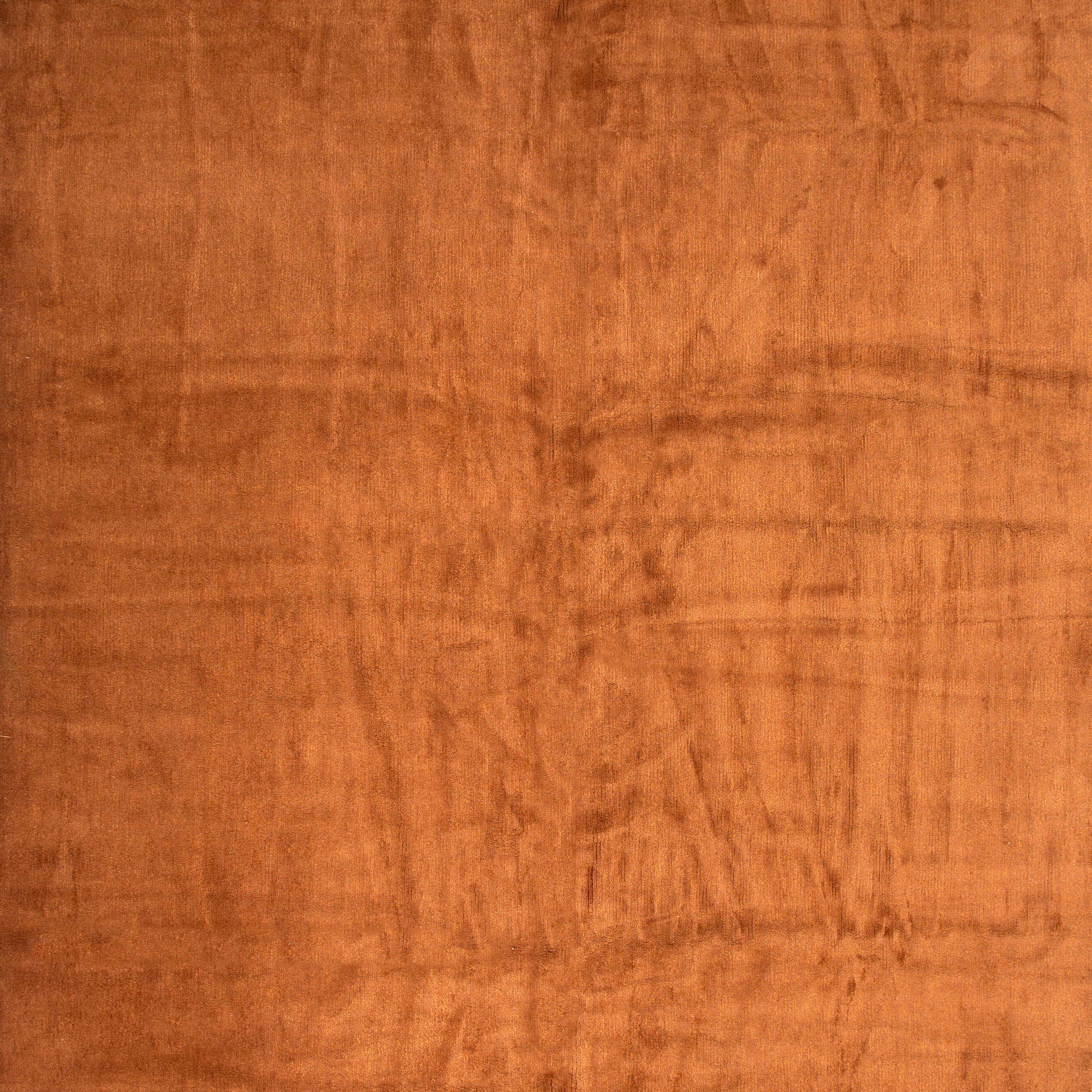 Burnt Orange Solid Tibetan Wool Rug - 13' x 18'4" - Image 2