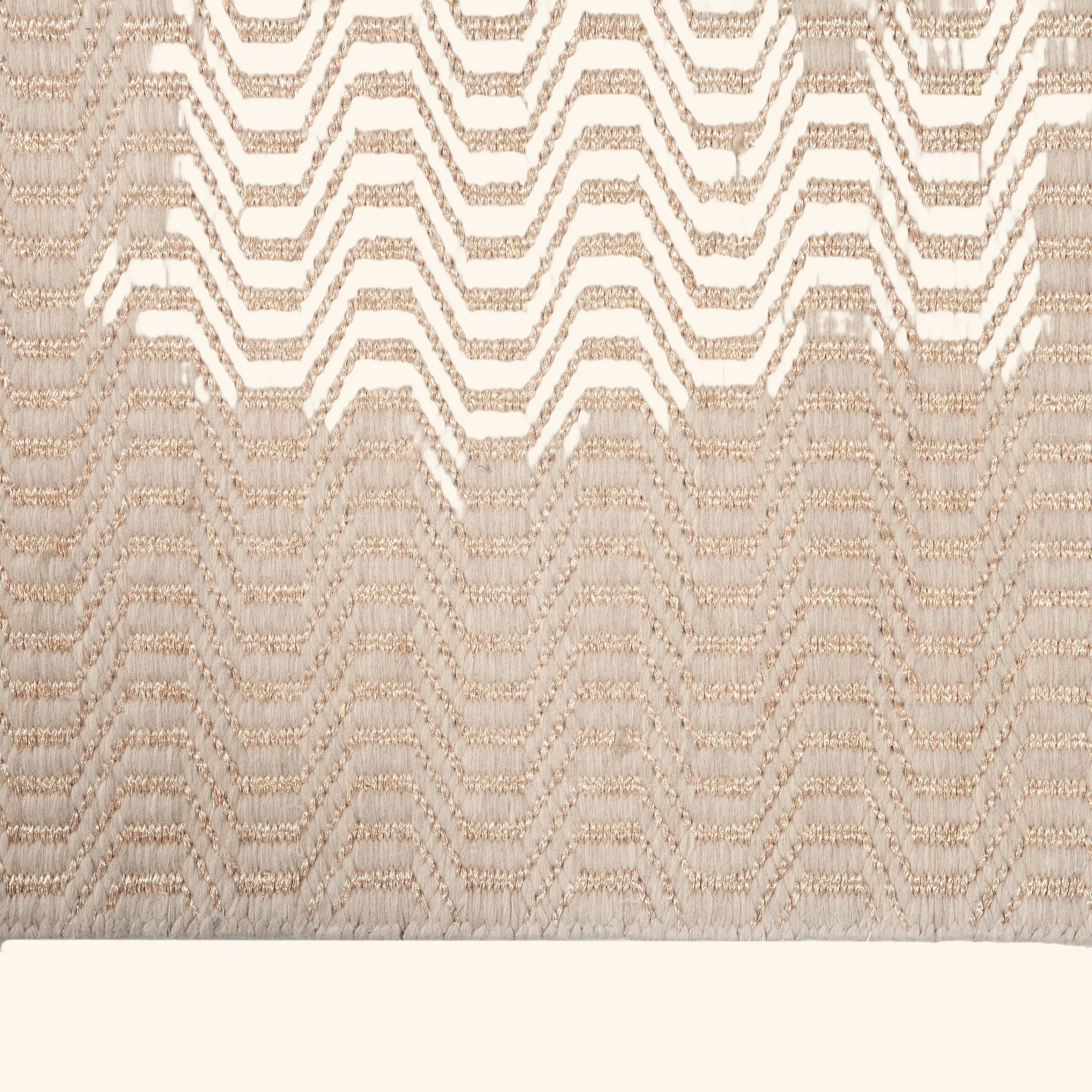 Natural Solid Tibetan Wool Silk Blend Runner - 2' x 15'1" - Image 5