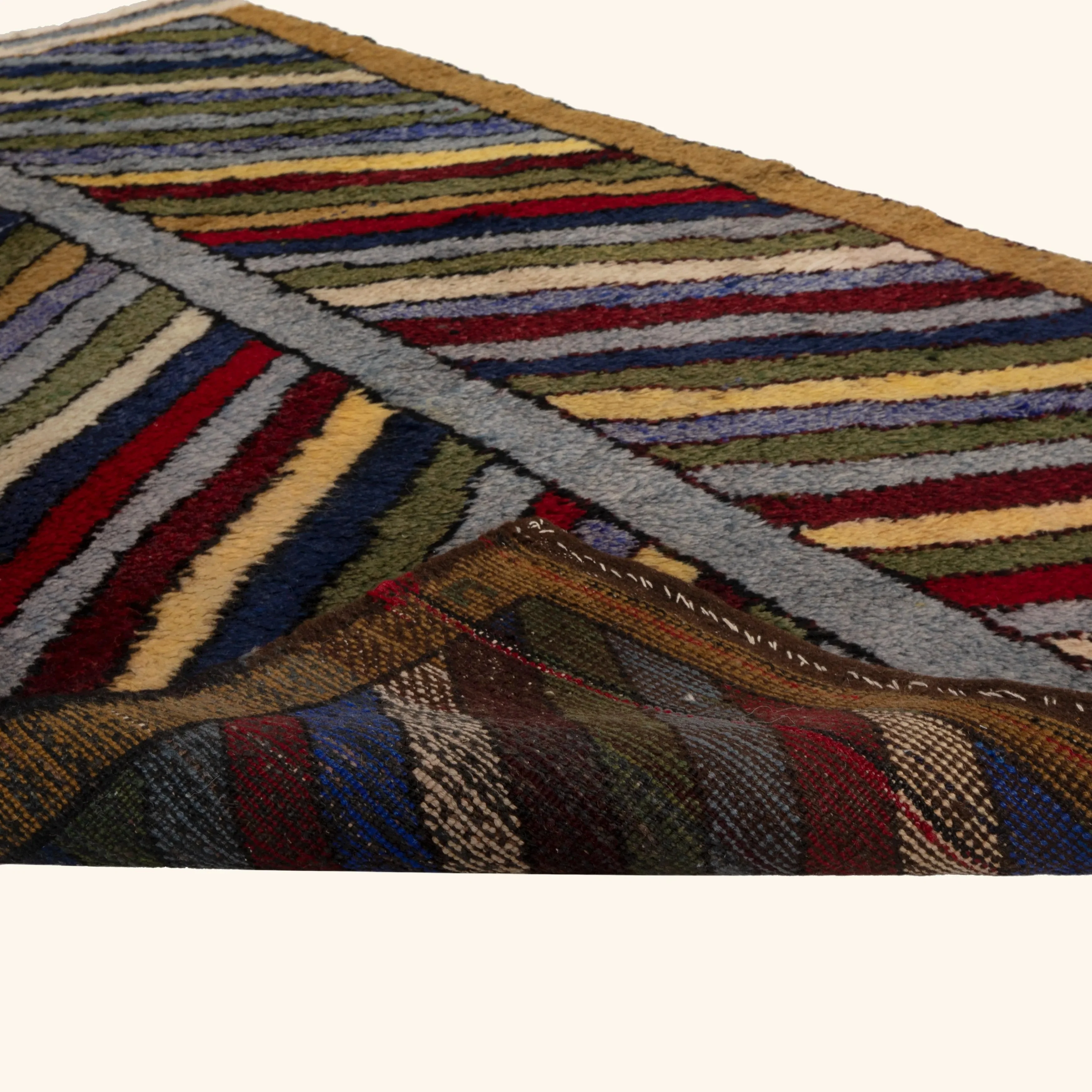 Multicolored Traditional Wool Rug - 3'2" x 5'1" - Image 4
