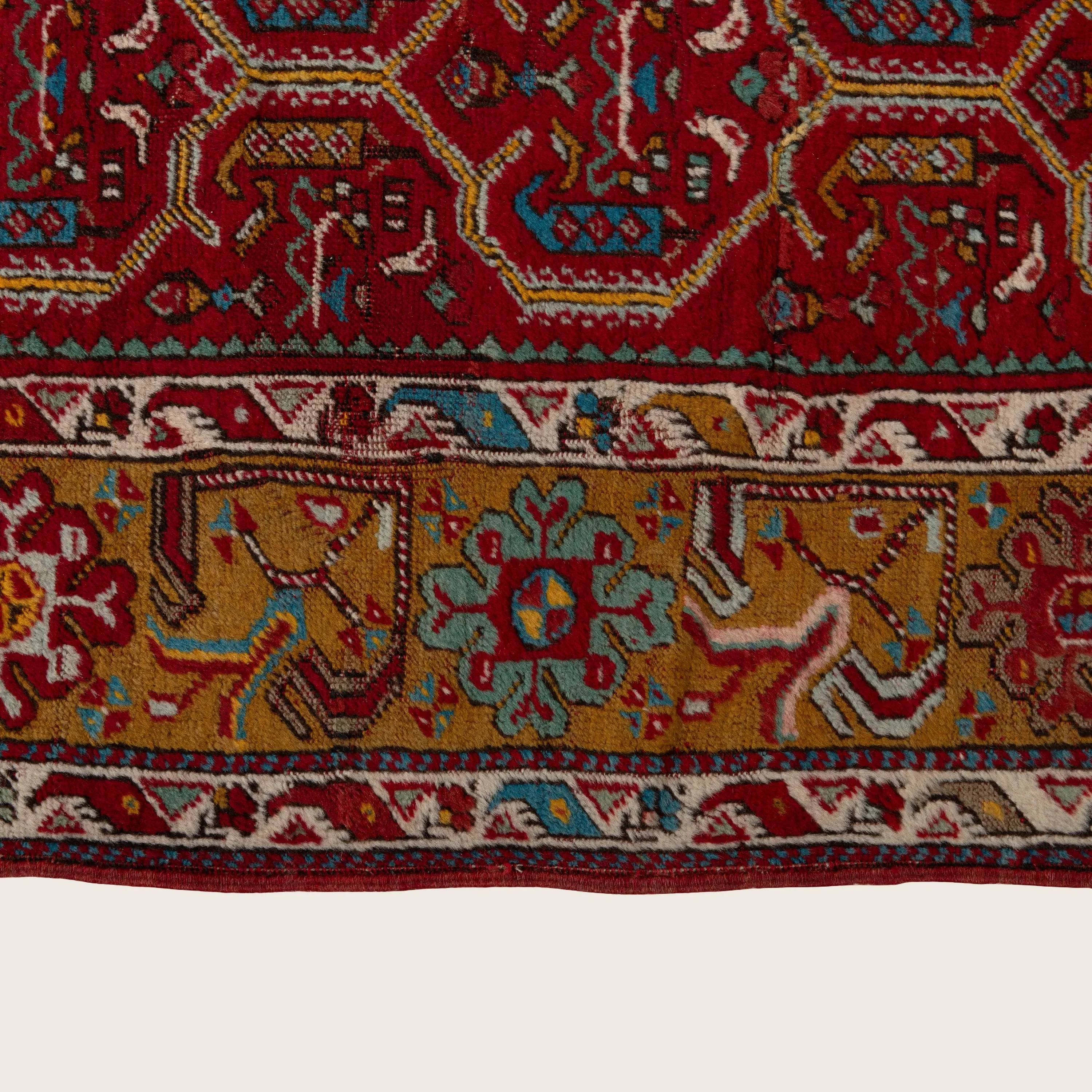Multicolored Traditional Wool Runner - 3'7" x 13'4" - Image 5
