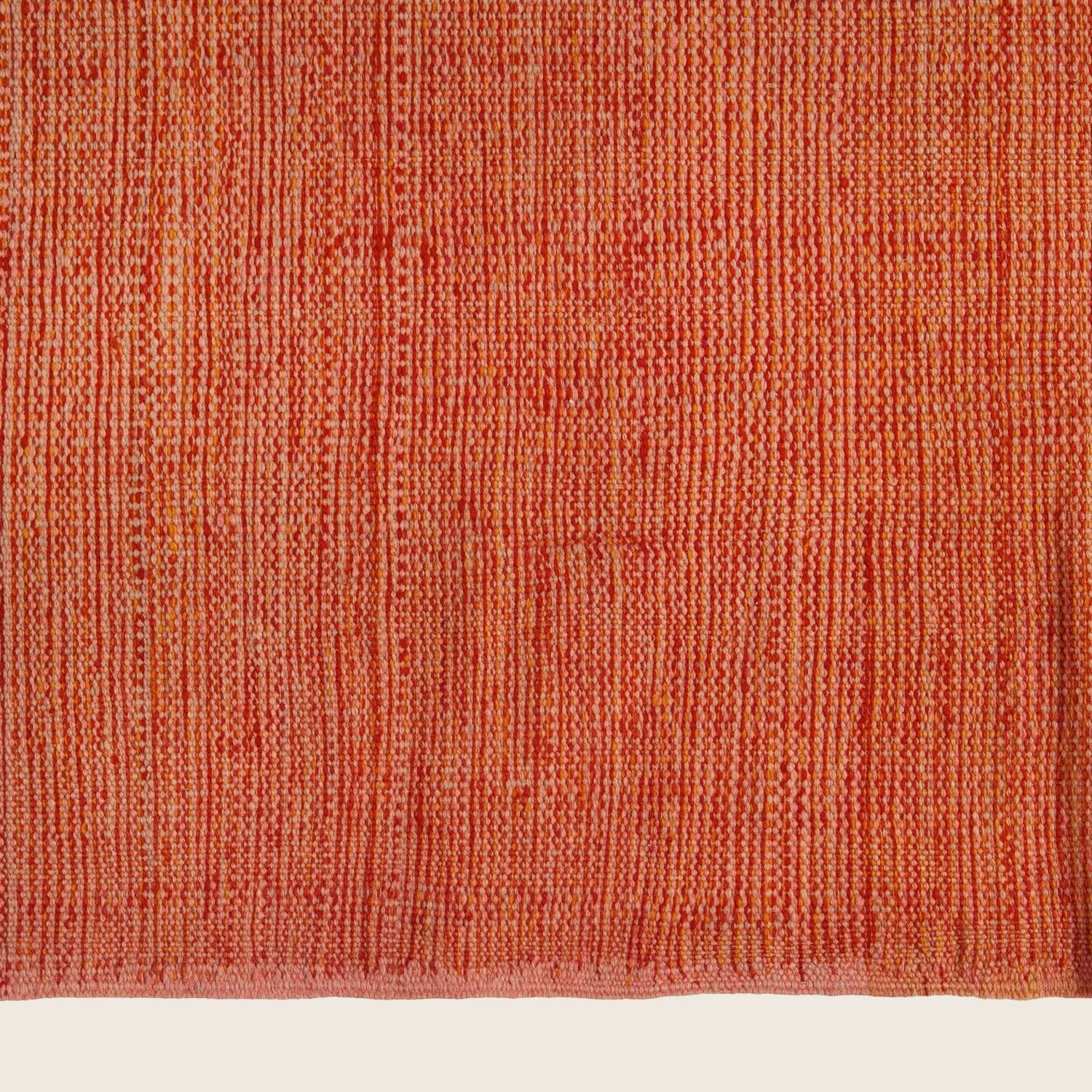 Orange Flatweave Wool Runner - 4'11" x 12'6" - Image 5