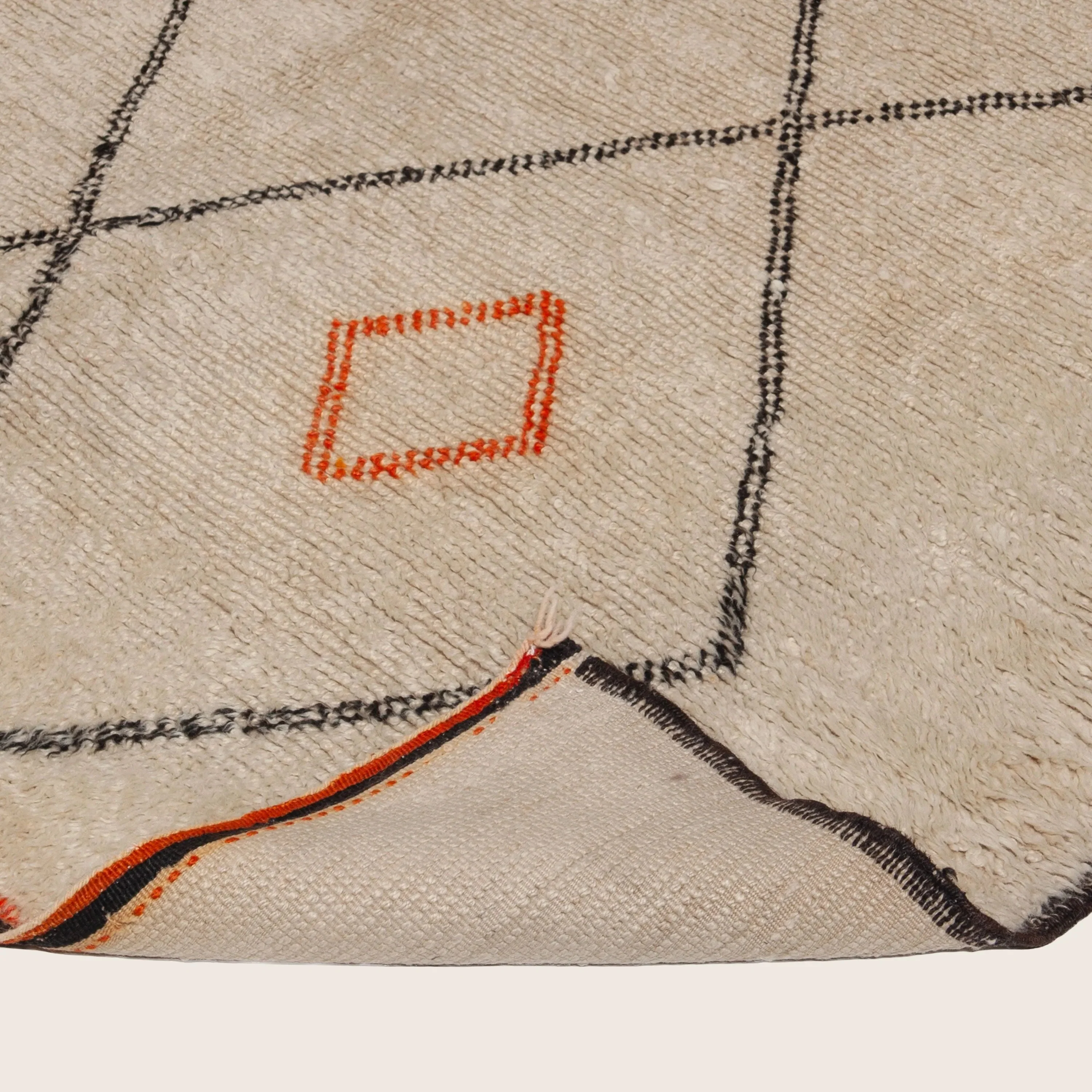 Ivory Moroccan Wool Rug - 6'2" x 16'5" - Image 4