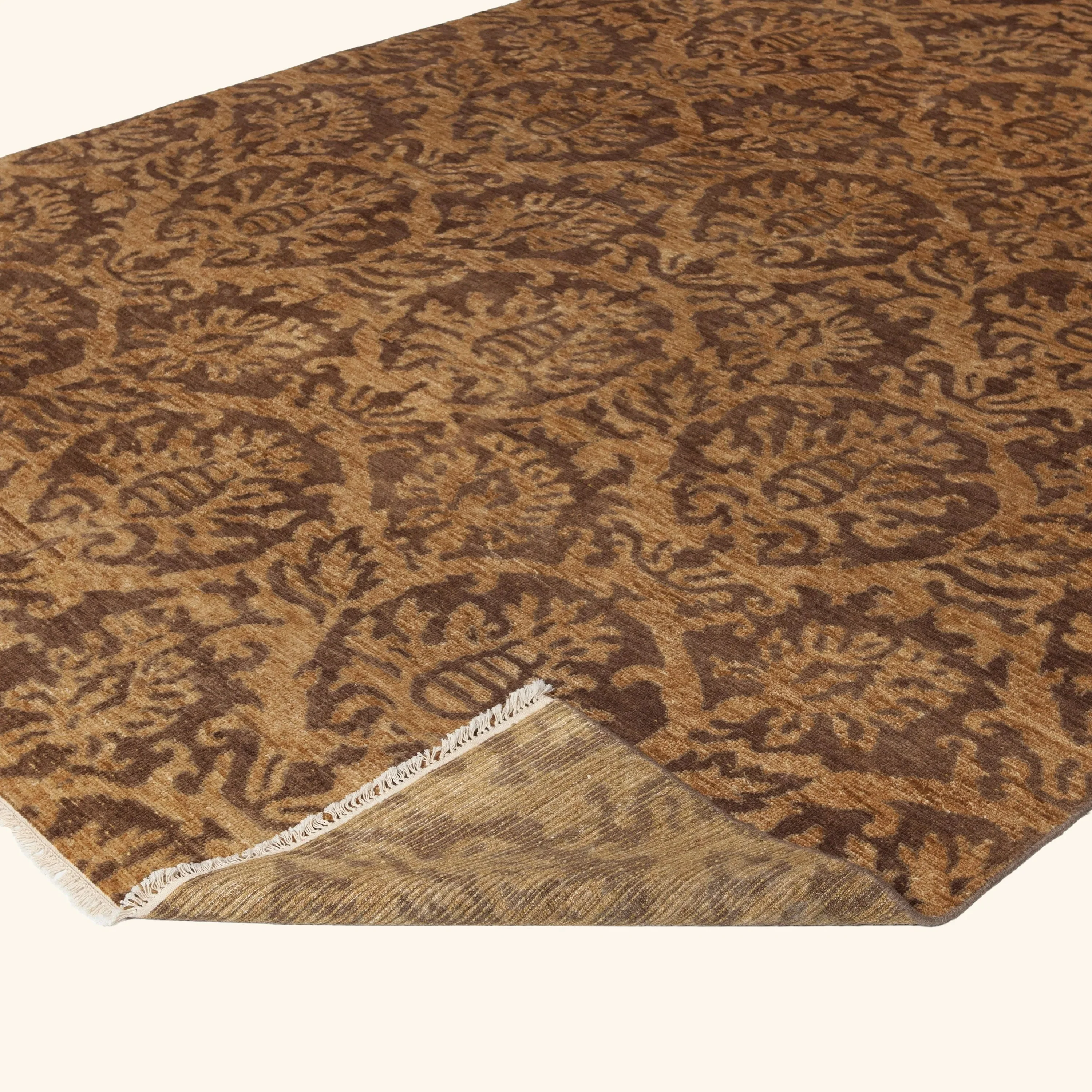Brown Transitional Wool Rug - 8' x 10' - Image 4