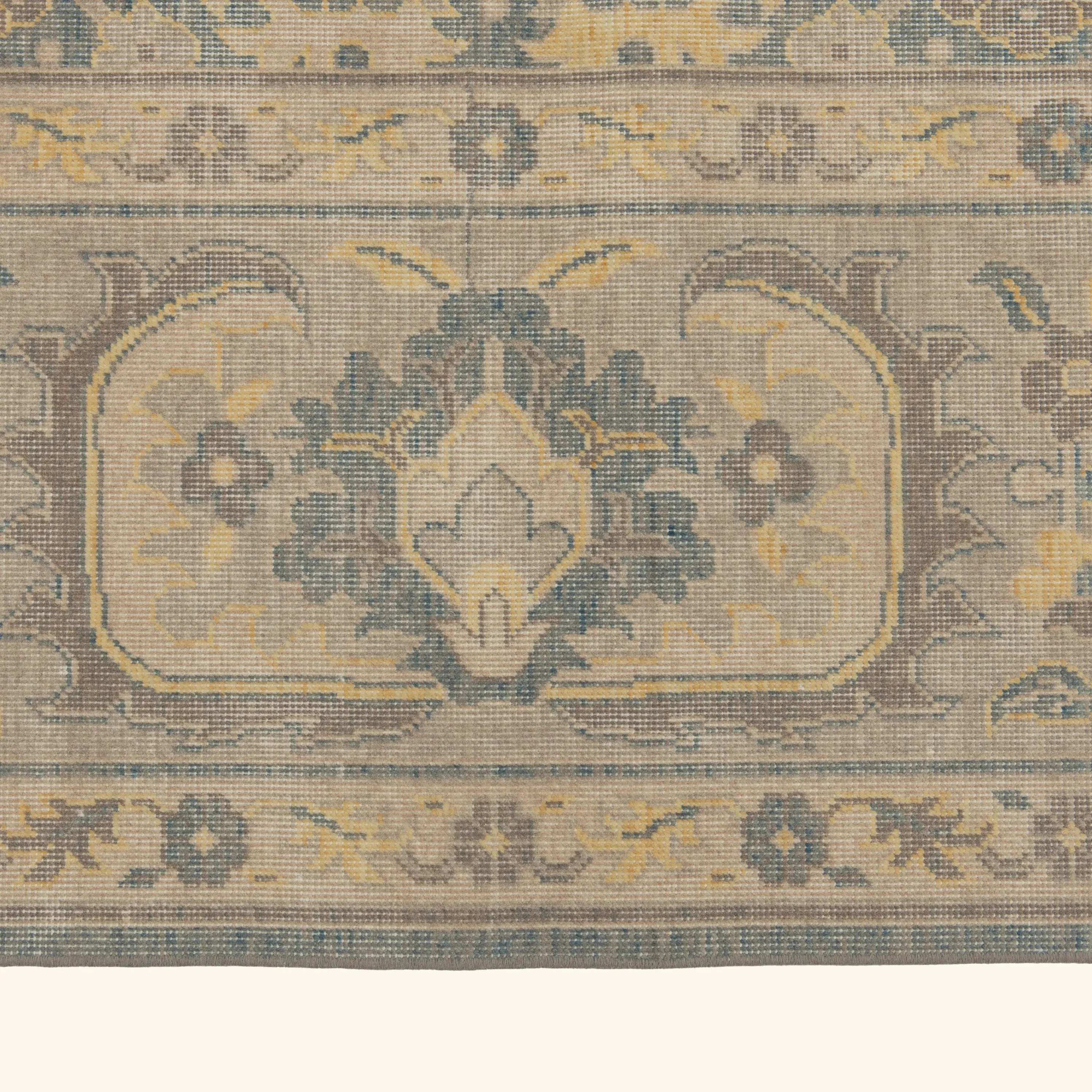 Blue Traditional Wool Rug - 9'7" x 12'8" - Image 5