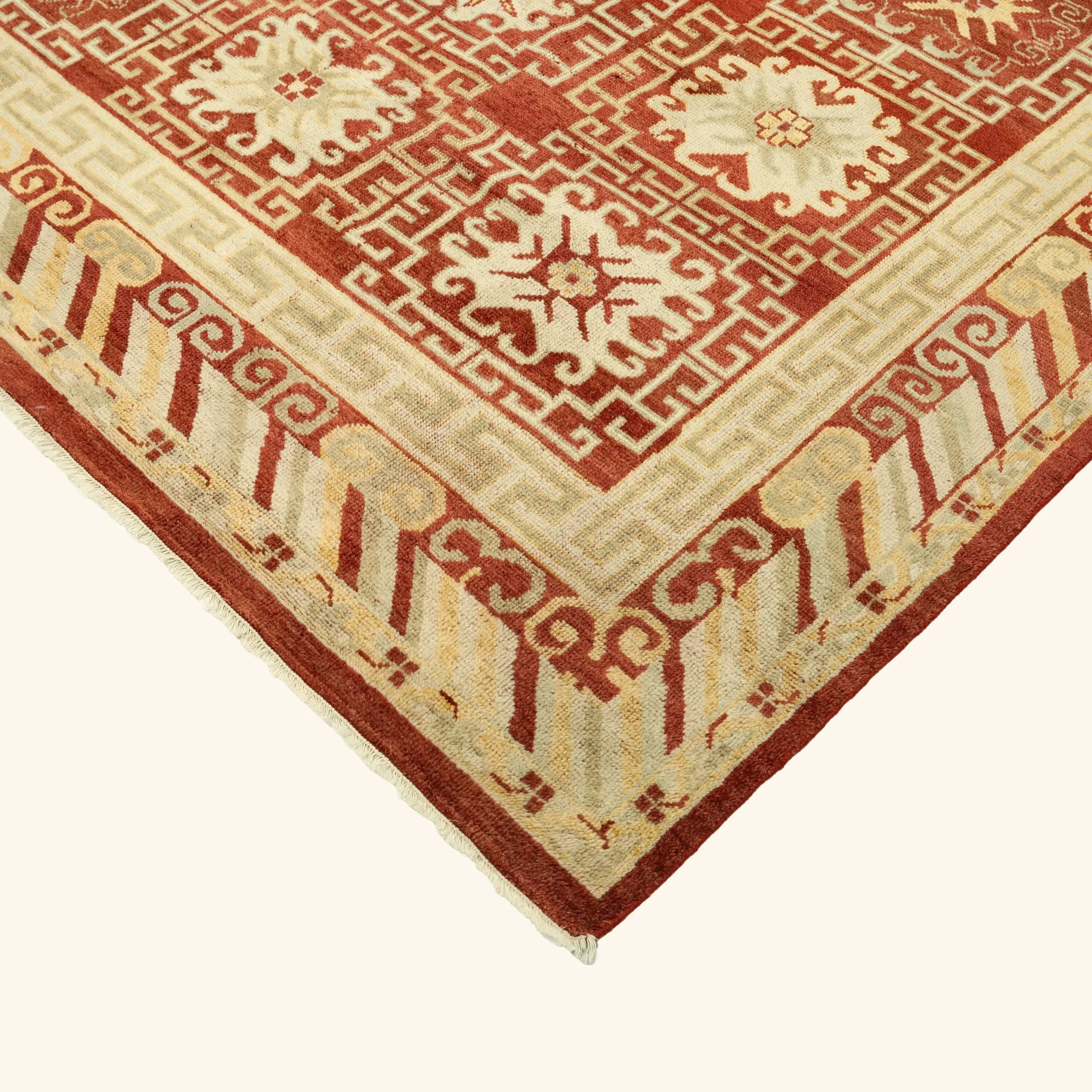 Red Traditional Wool Rug - 10' x 14'4 - Image 3