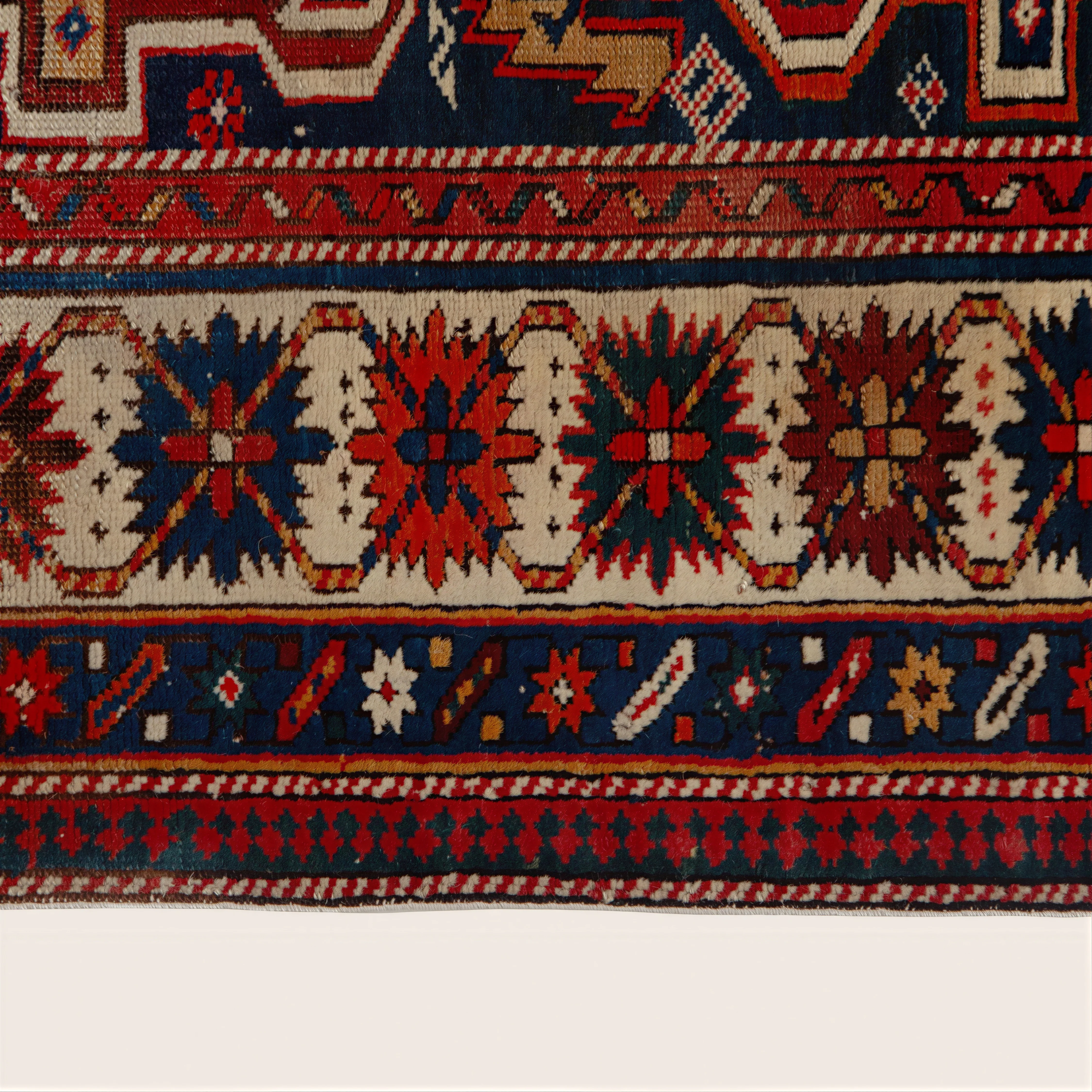 Red Vintage Traditional Wool Rug - 3'11" x 5'1" - Image 5