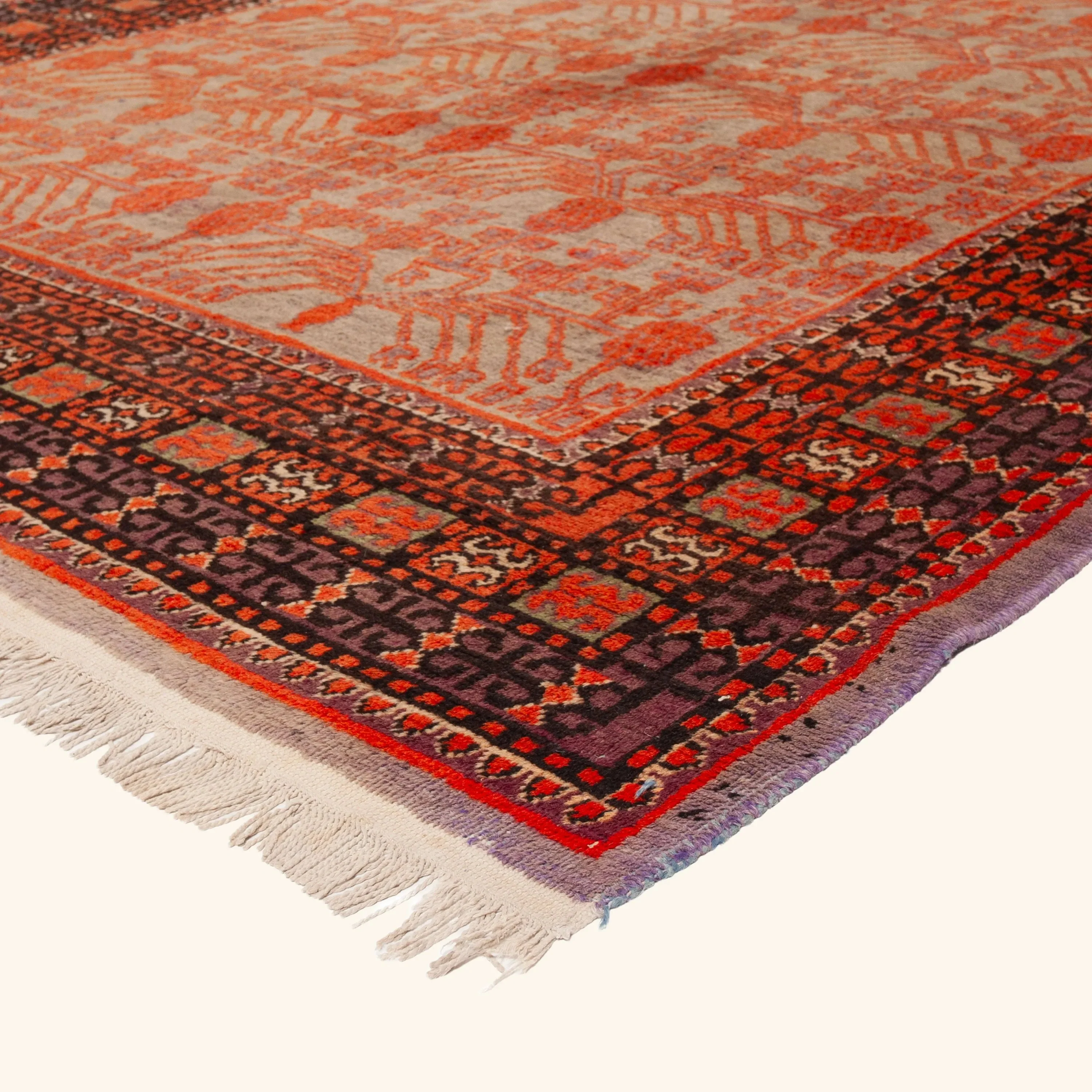 Red Vintage Traditional Wool Rug - 5'9" x 11'6" - Image 3