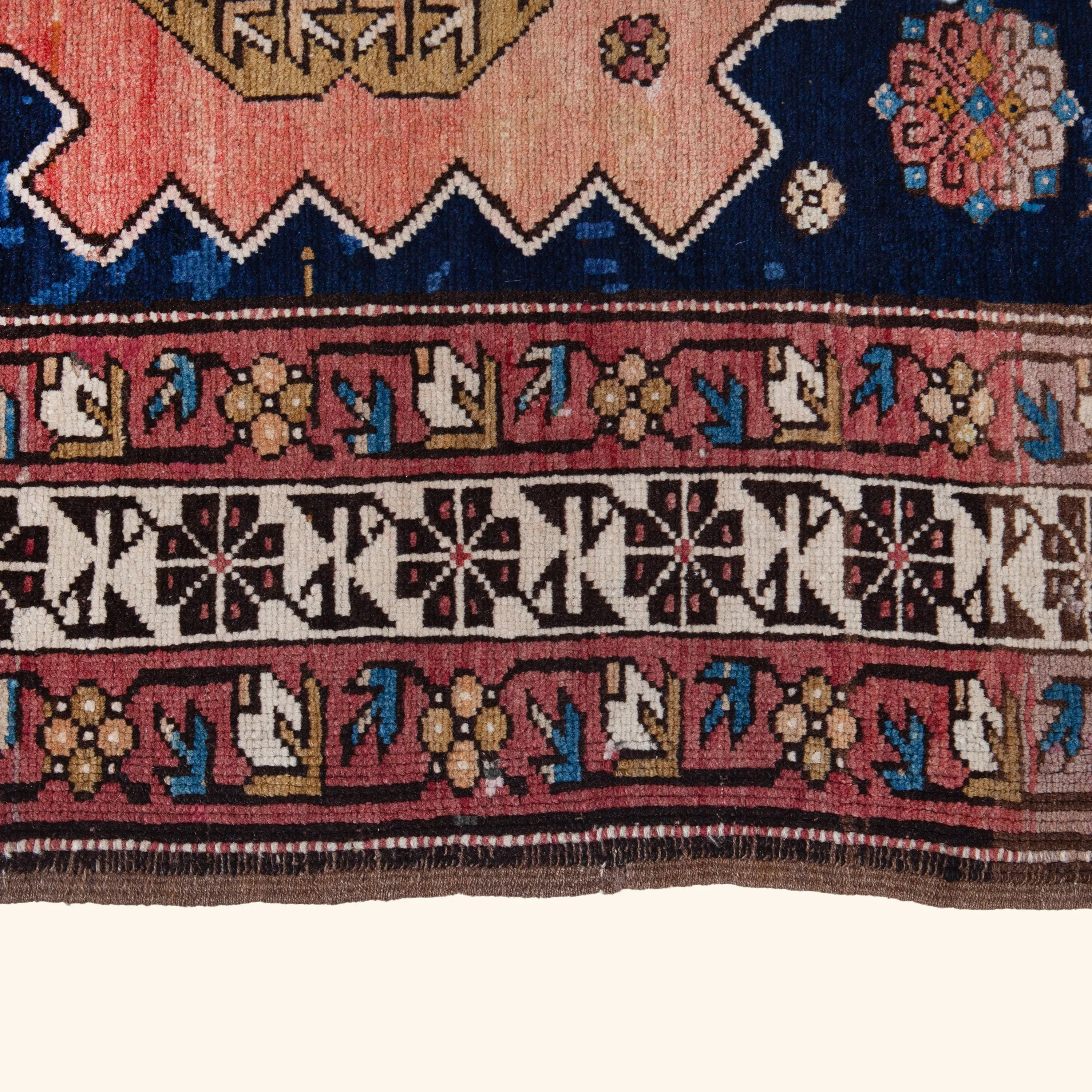 Orange Traditional Wool Rug - 6'2" x 11'3" - Image 6