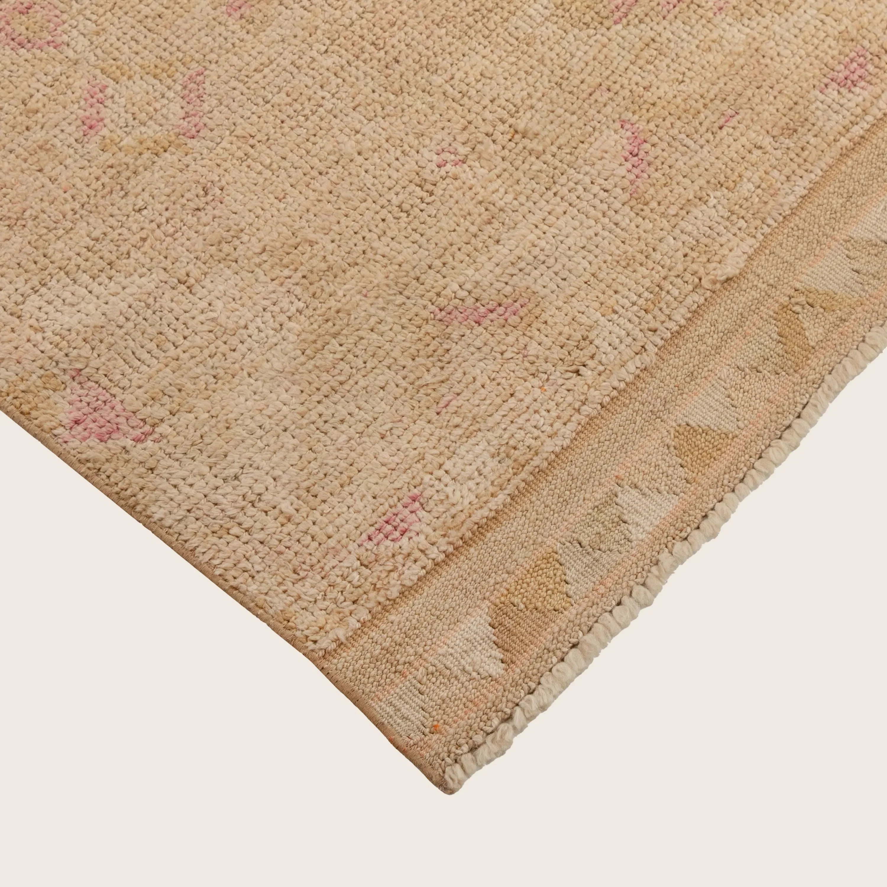Camel Pink Traditional Turkish Wool Runner - 2'8'' x 12'6'' - Image 3
