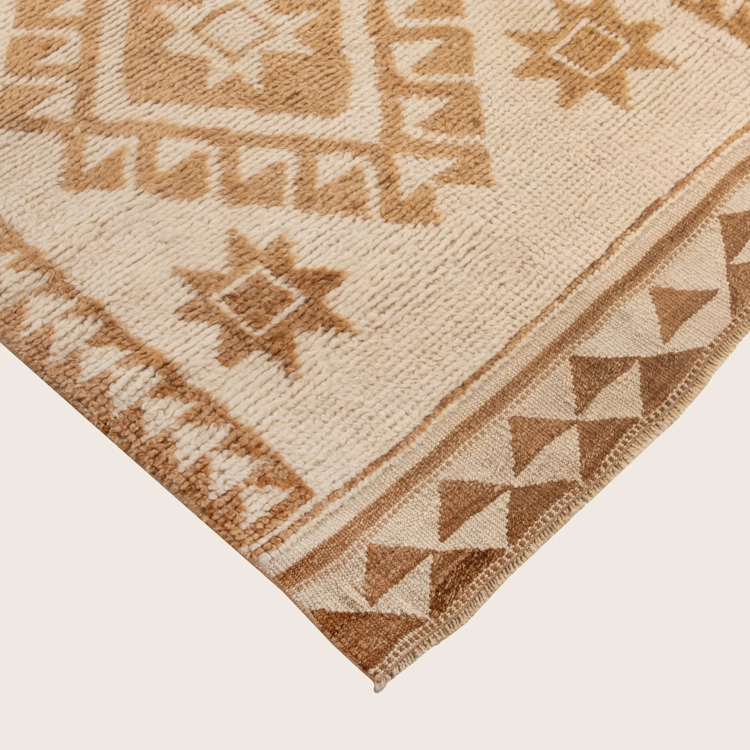 Beige Camel Traditional Turkish Wool Runner - 3'3'' x 11'7'' - Image 3
