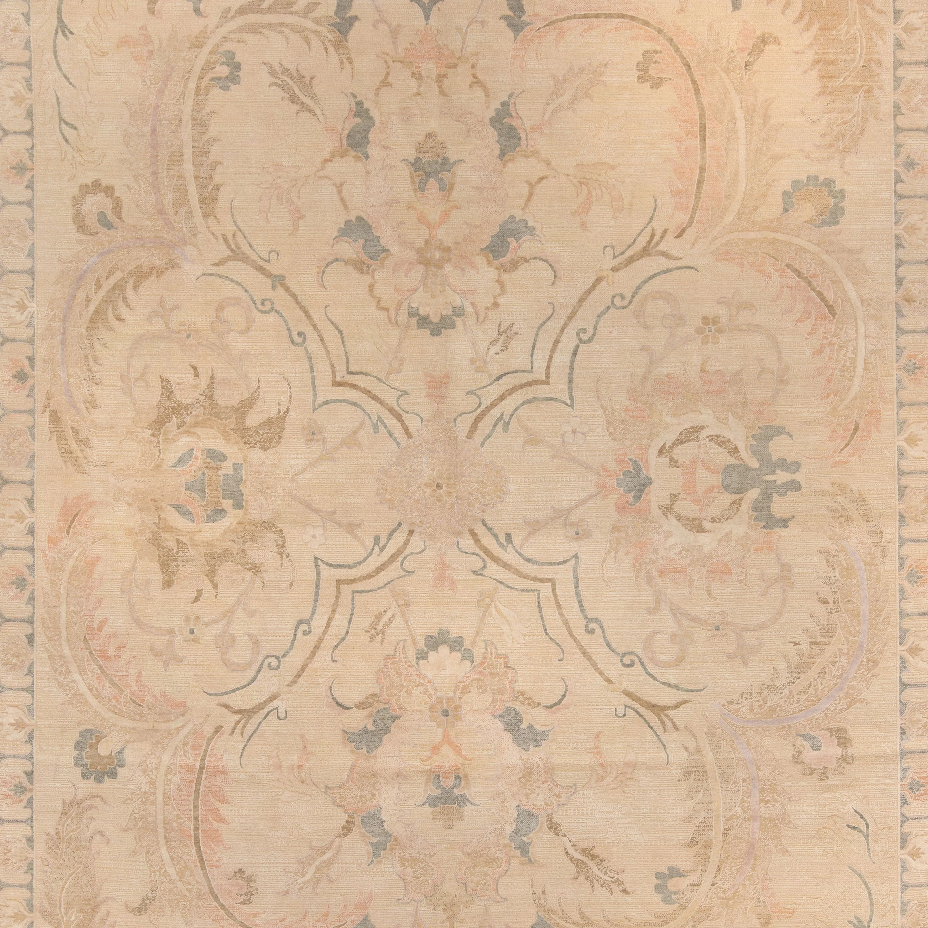 Traditional Wool Silk Rug - Image 10