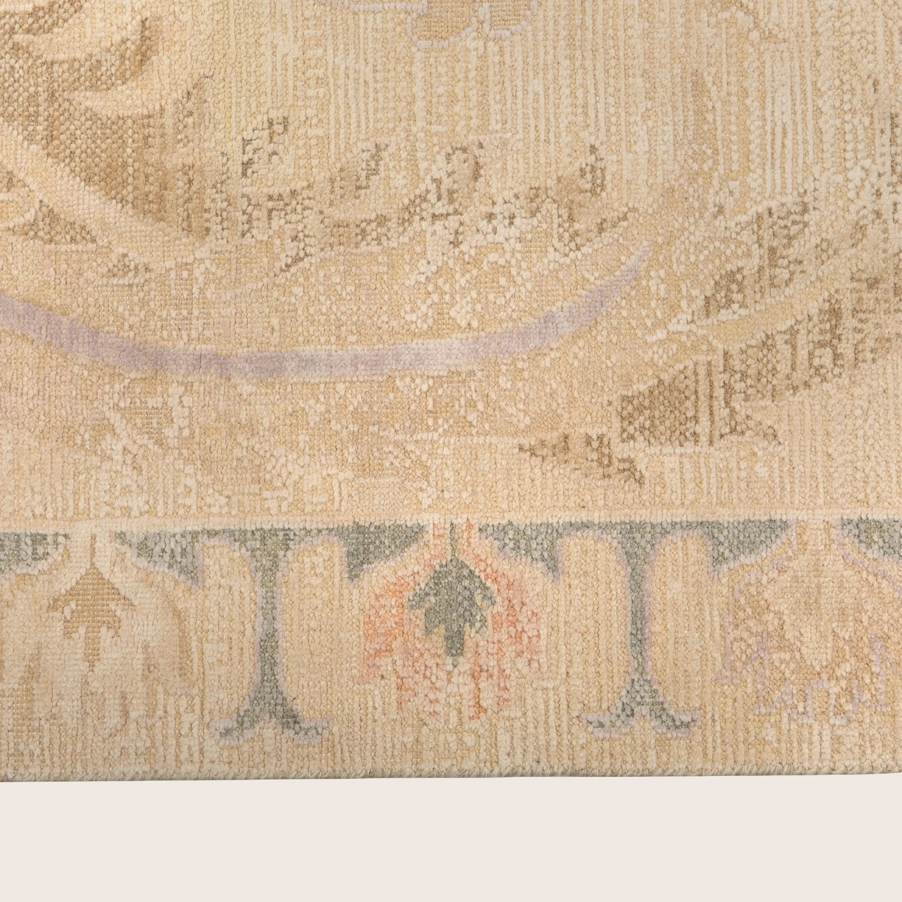 Traditional Wool Silk Rug - Image 7
