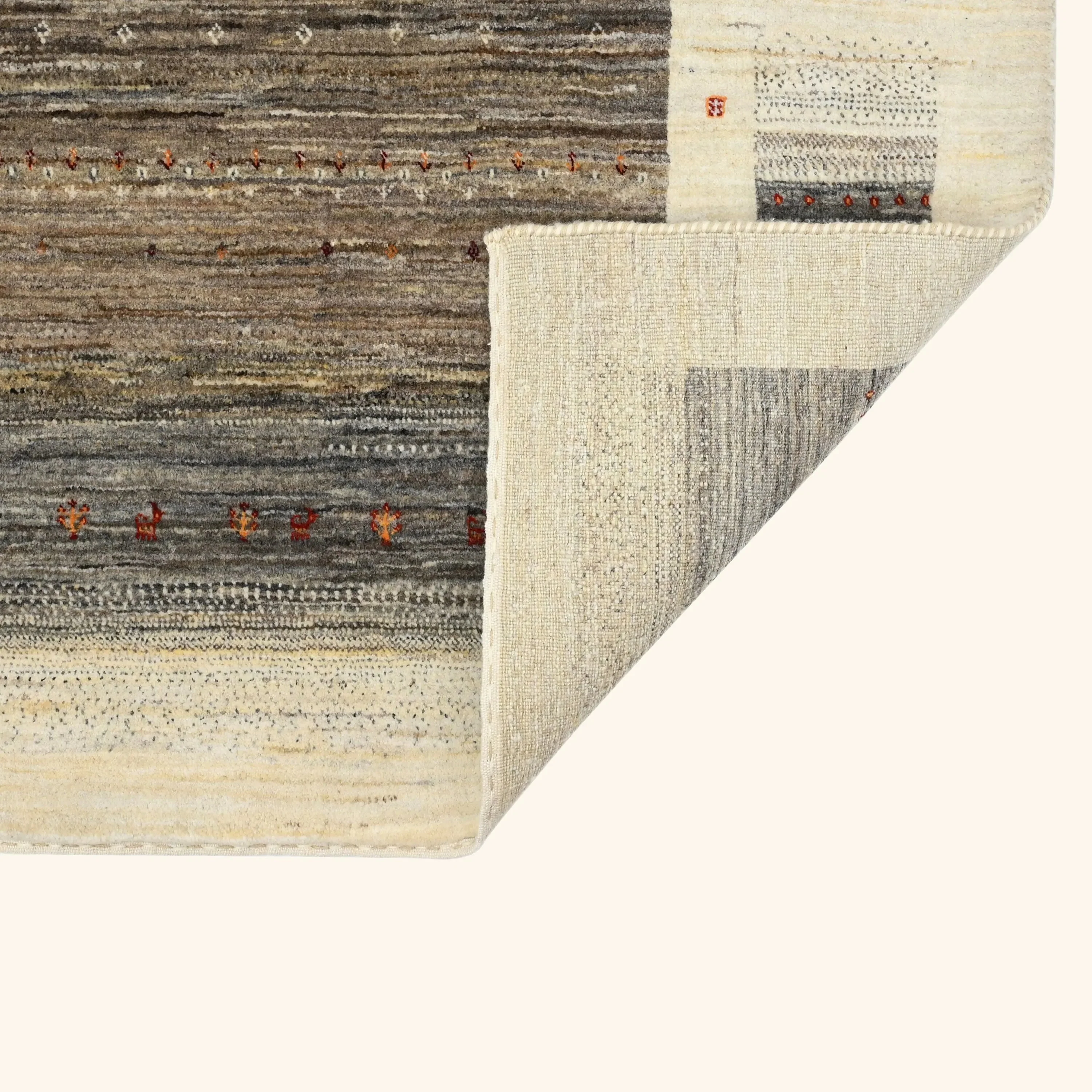 Tradtional Gabbeh Wool Rug - Image 9