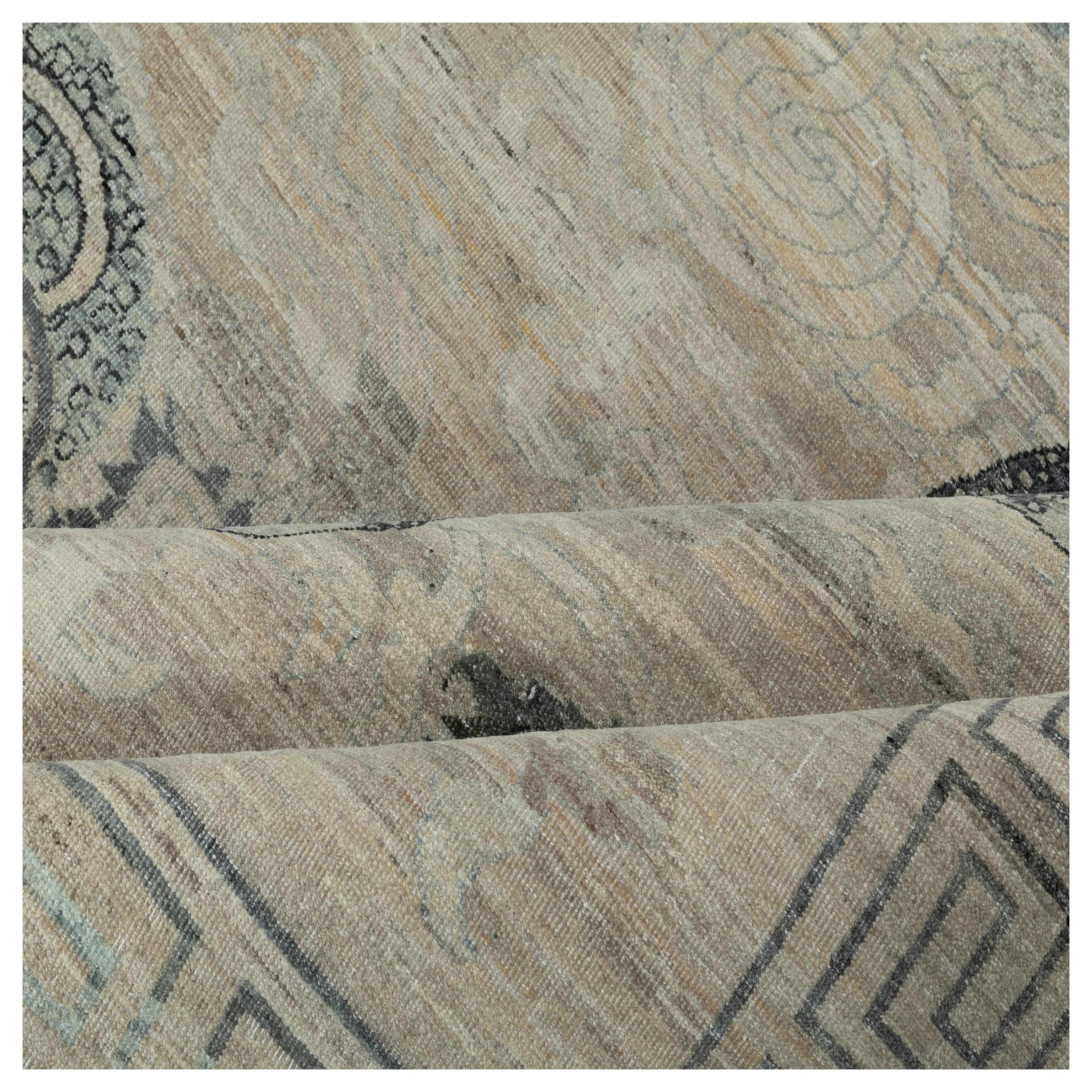 Grey Dragon Transitional Wool Rug - 8' x 10' - Image 6