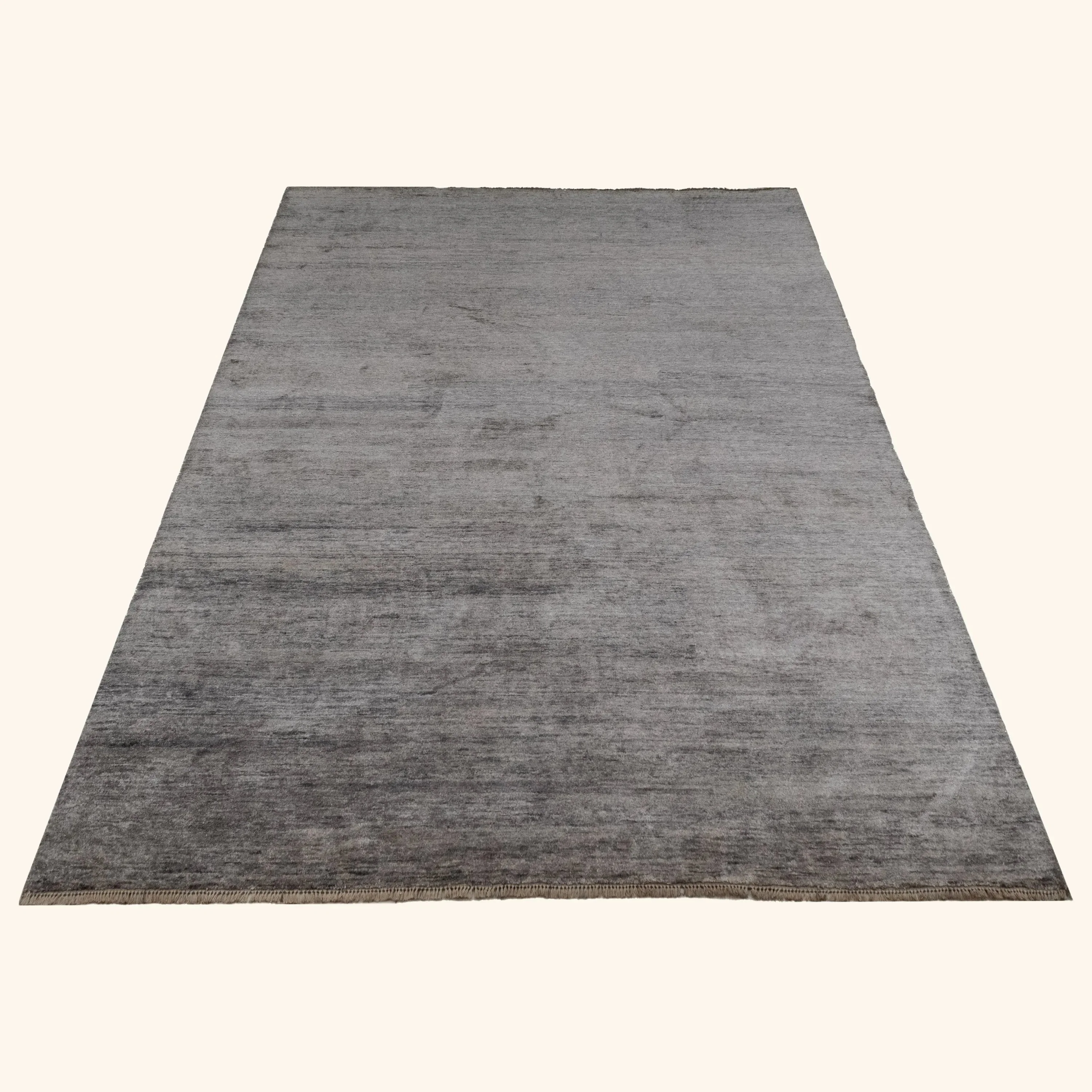 Grey Transitional Silk Rug - 8' x 10' - Image 2