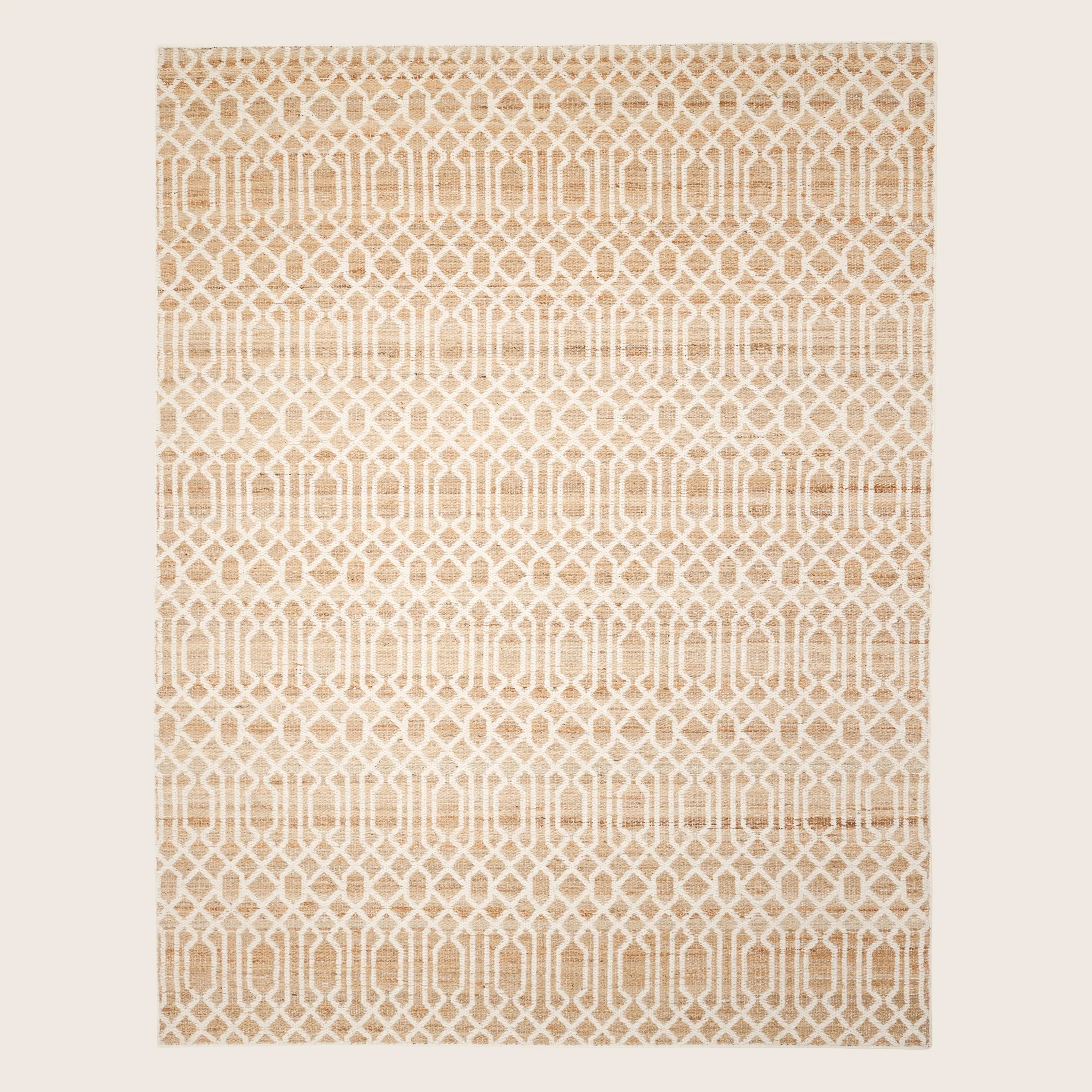 Transitional Jute Cotton Blend Rug