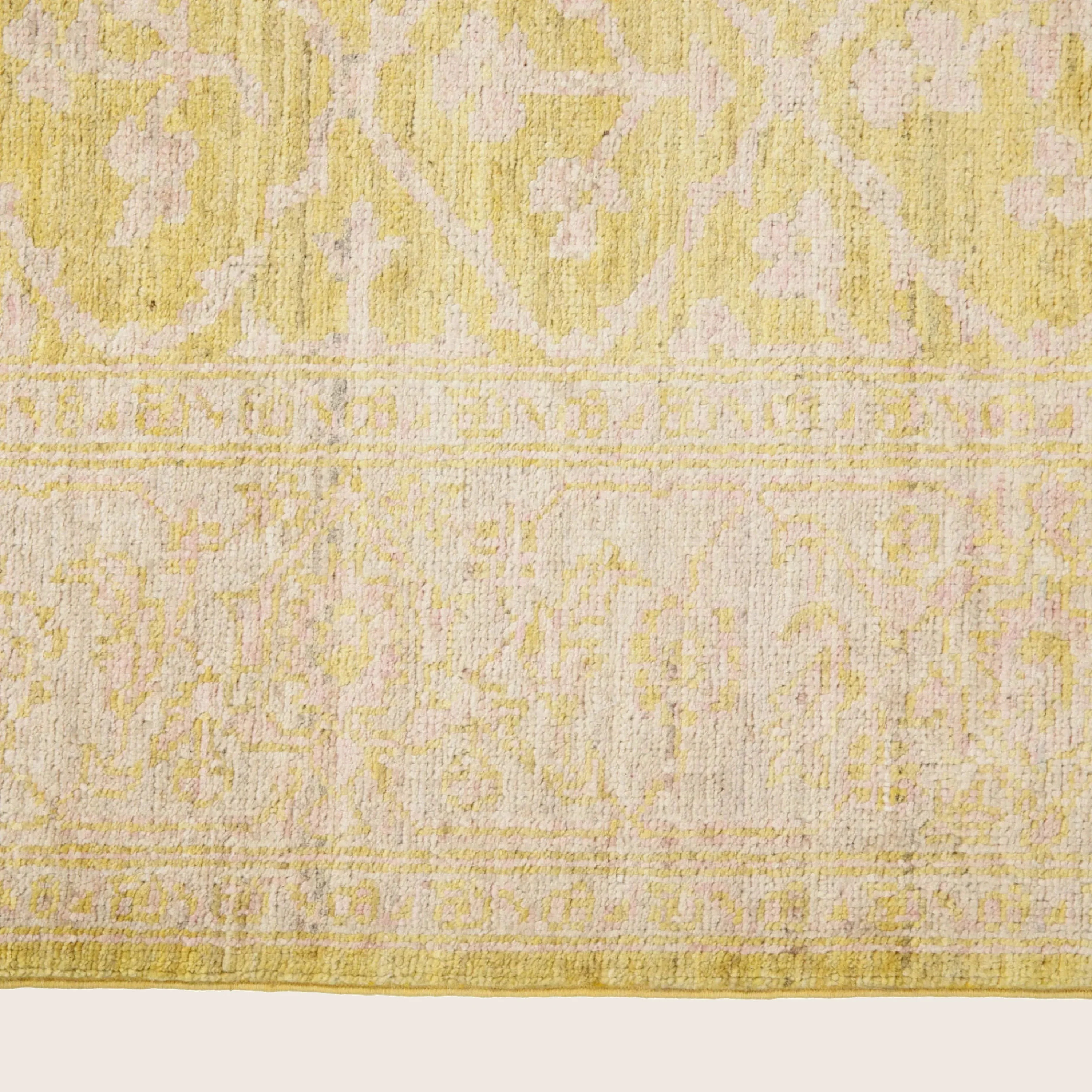 Peach Gold Transitional Pak Khyber Wool Runner - 5'3" x 10' - Image 5