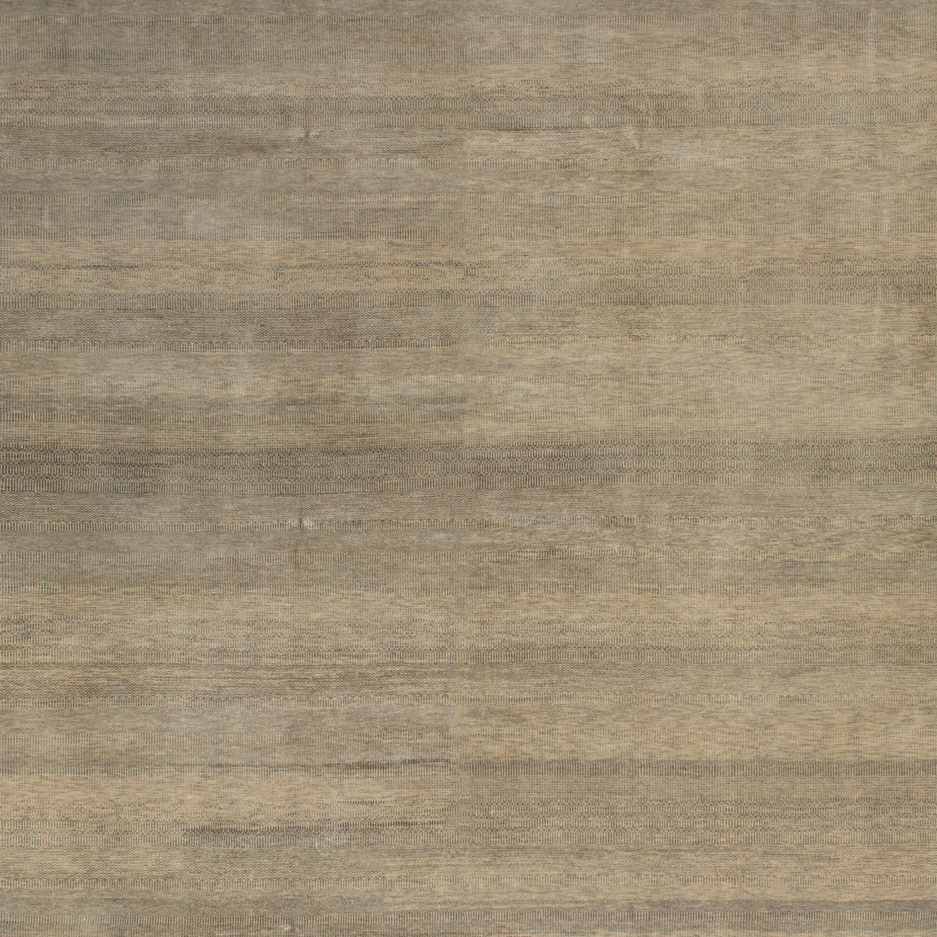Natural Textured Wool Art Silk Blend Rug - 10'1" x 14'1" - Image 2