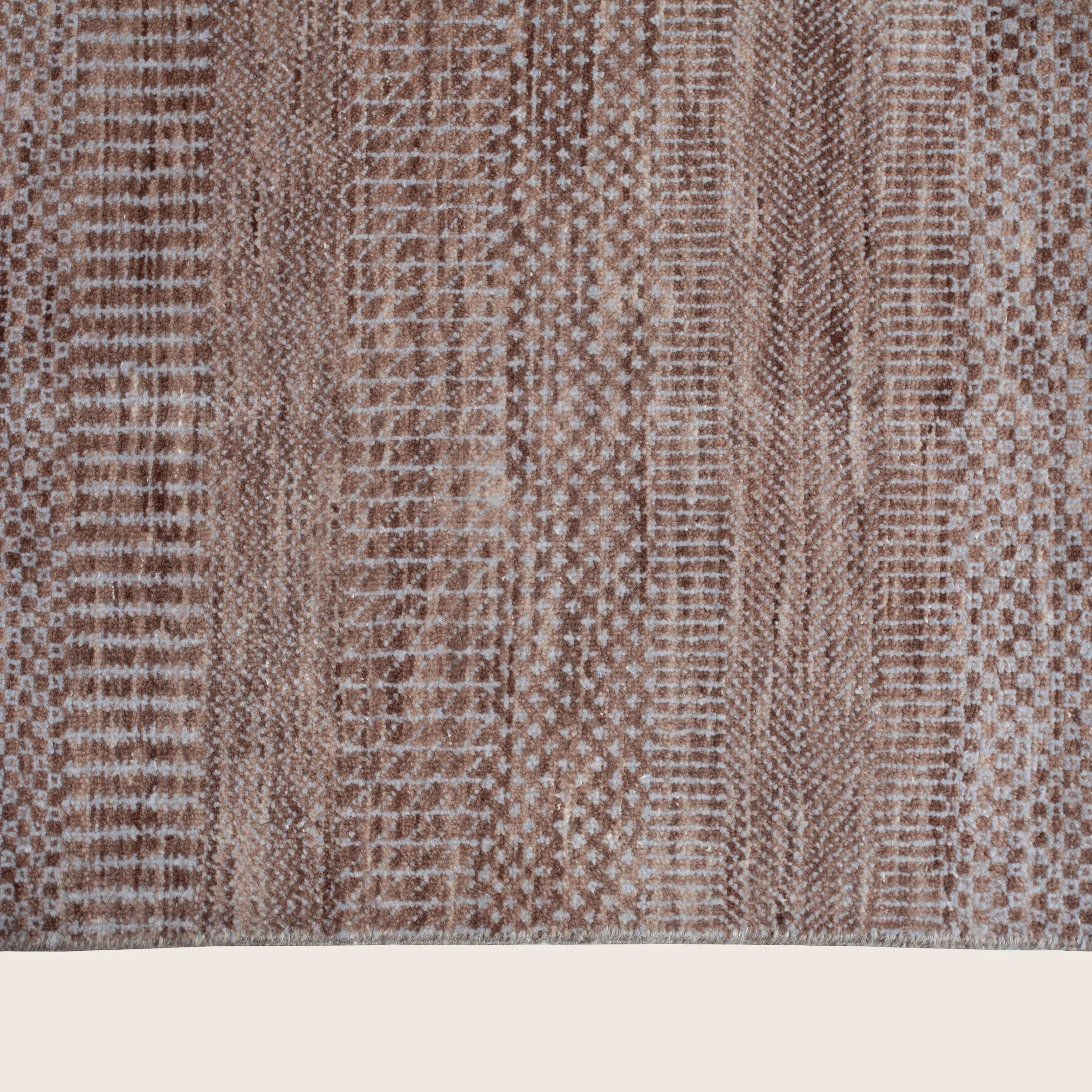 Pink Transitional Wool Art Silk Blend Rug - 11'10" x 18'2" - Image 5
