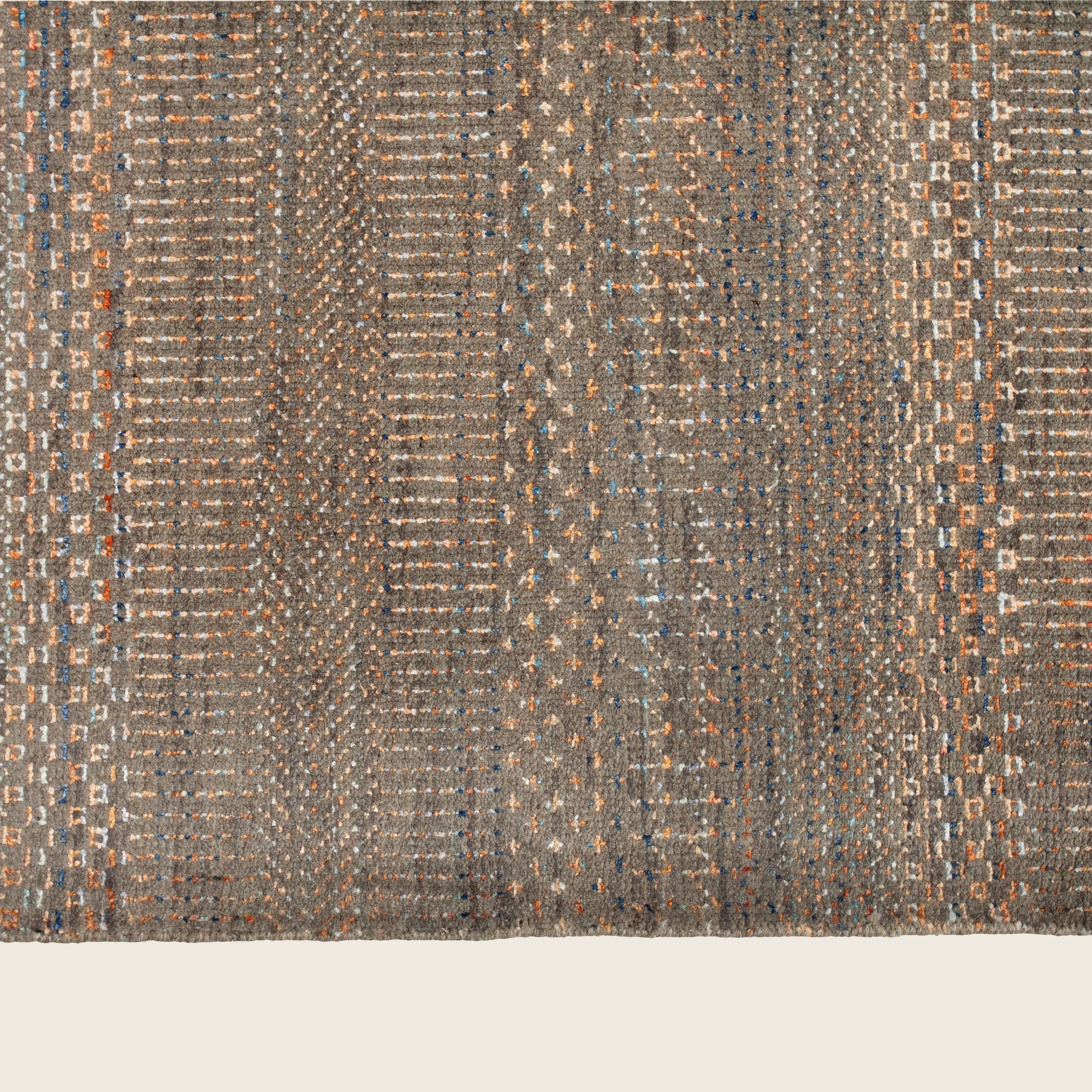 Brown Transitional Wool Art Silk Blend Rug - 8' x 10'1" - Image 5