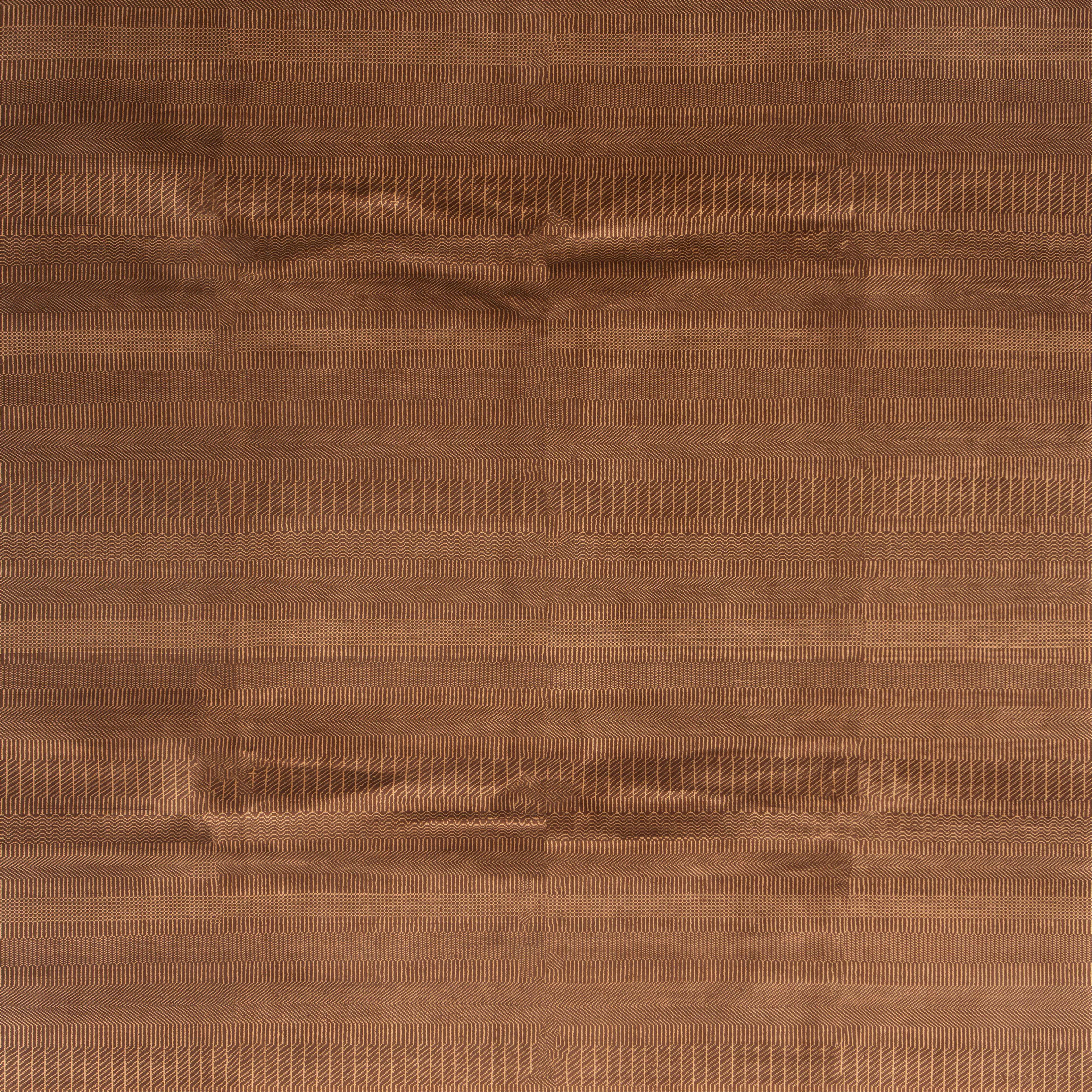 Rust Transitional Wool Art Silk Blend Rug - 8'3" x 10'1" - Image 2