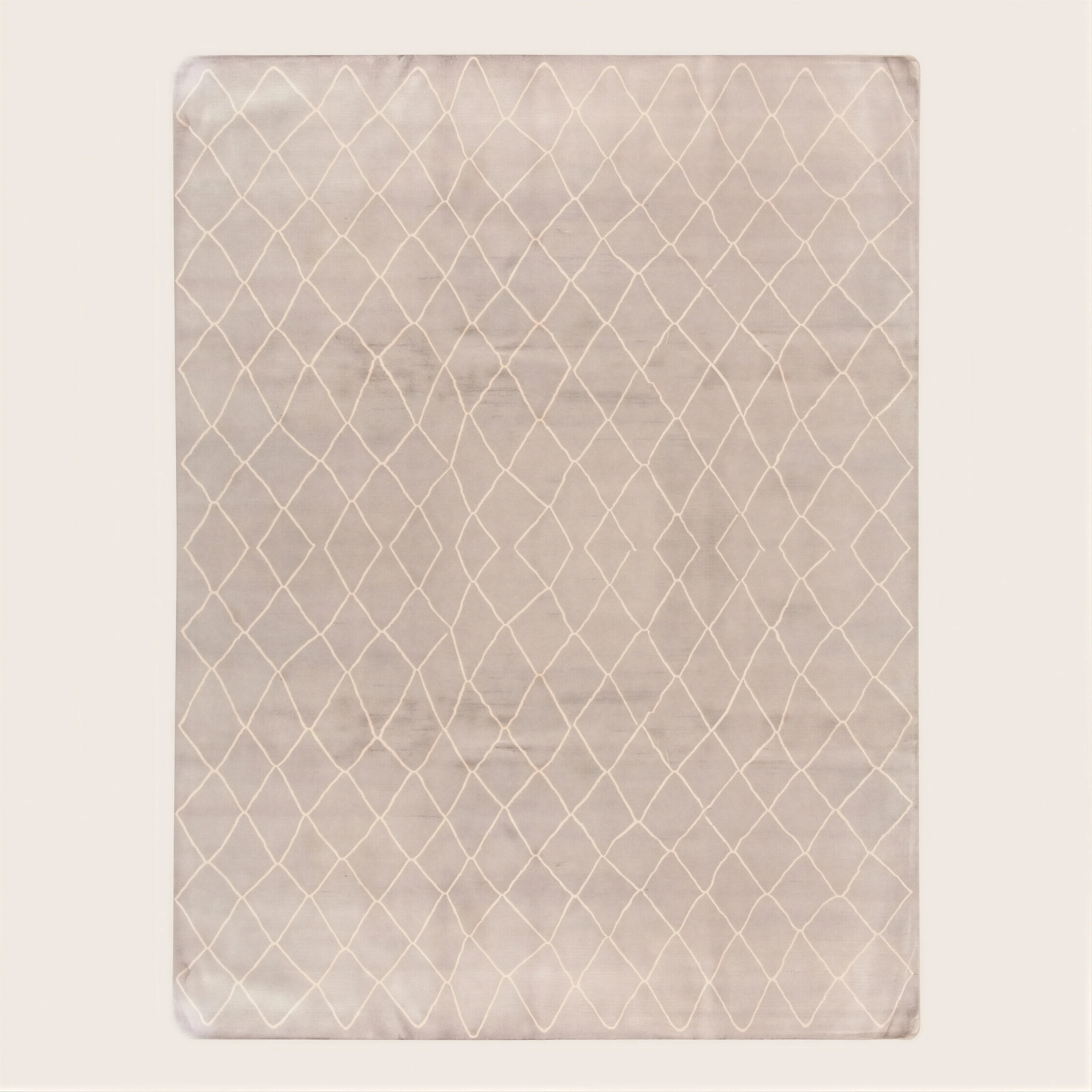 Grey Transitional Art Silk Rug - 9'1" x 12'1"