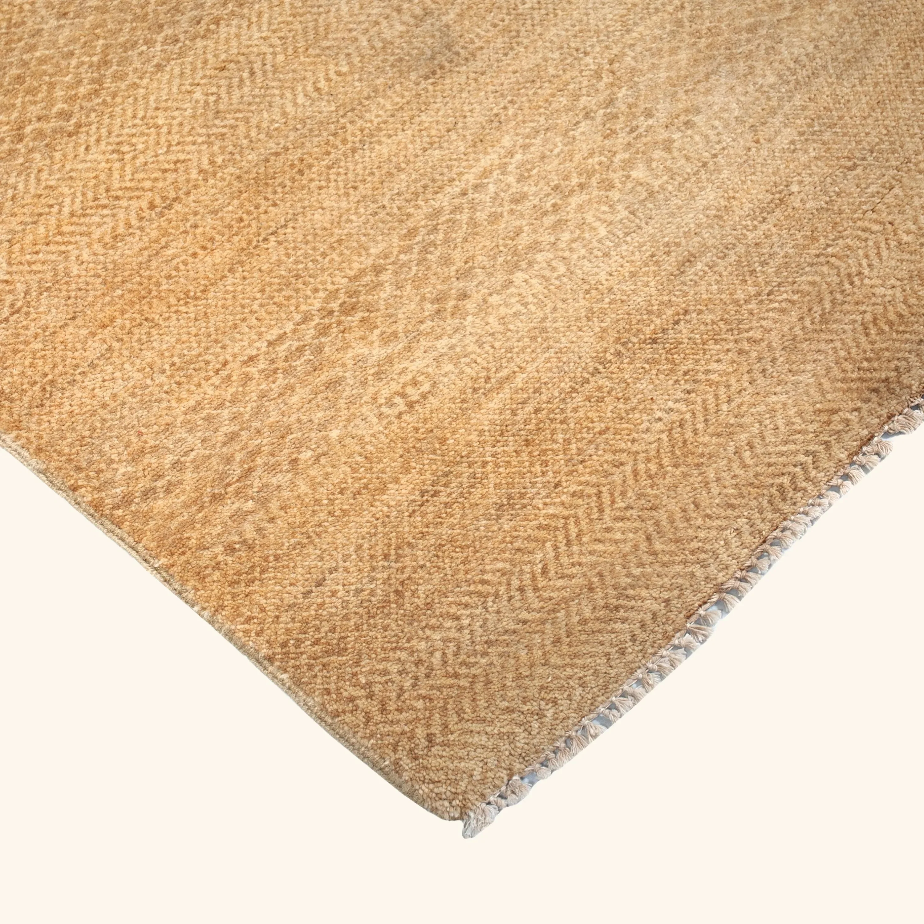 Brown Transitional Wool Art Silk Blend Runner - 2'7" x 13'10" - Image 3