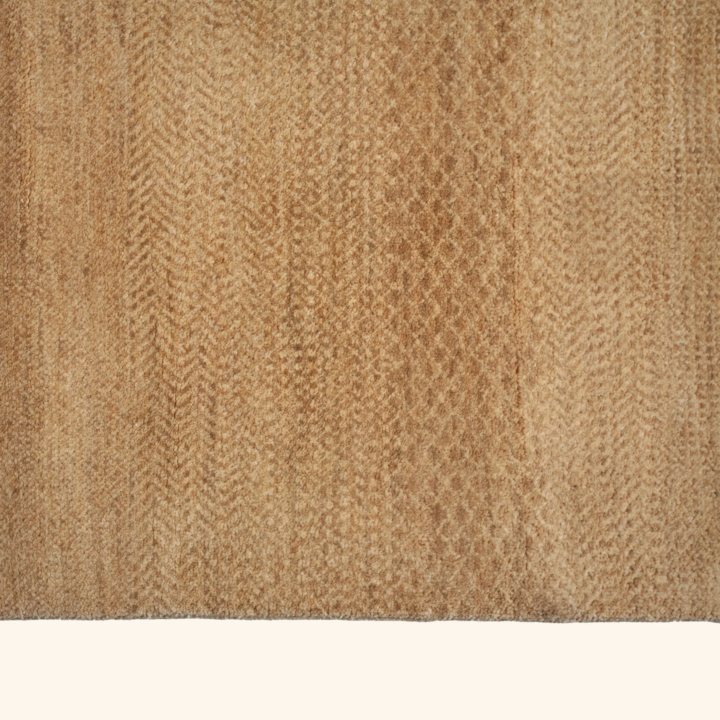 Brown Transitional Wool Art Silk Blend Runner - 2'7" x 13'10" - Image 5