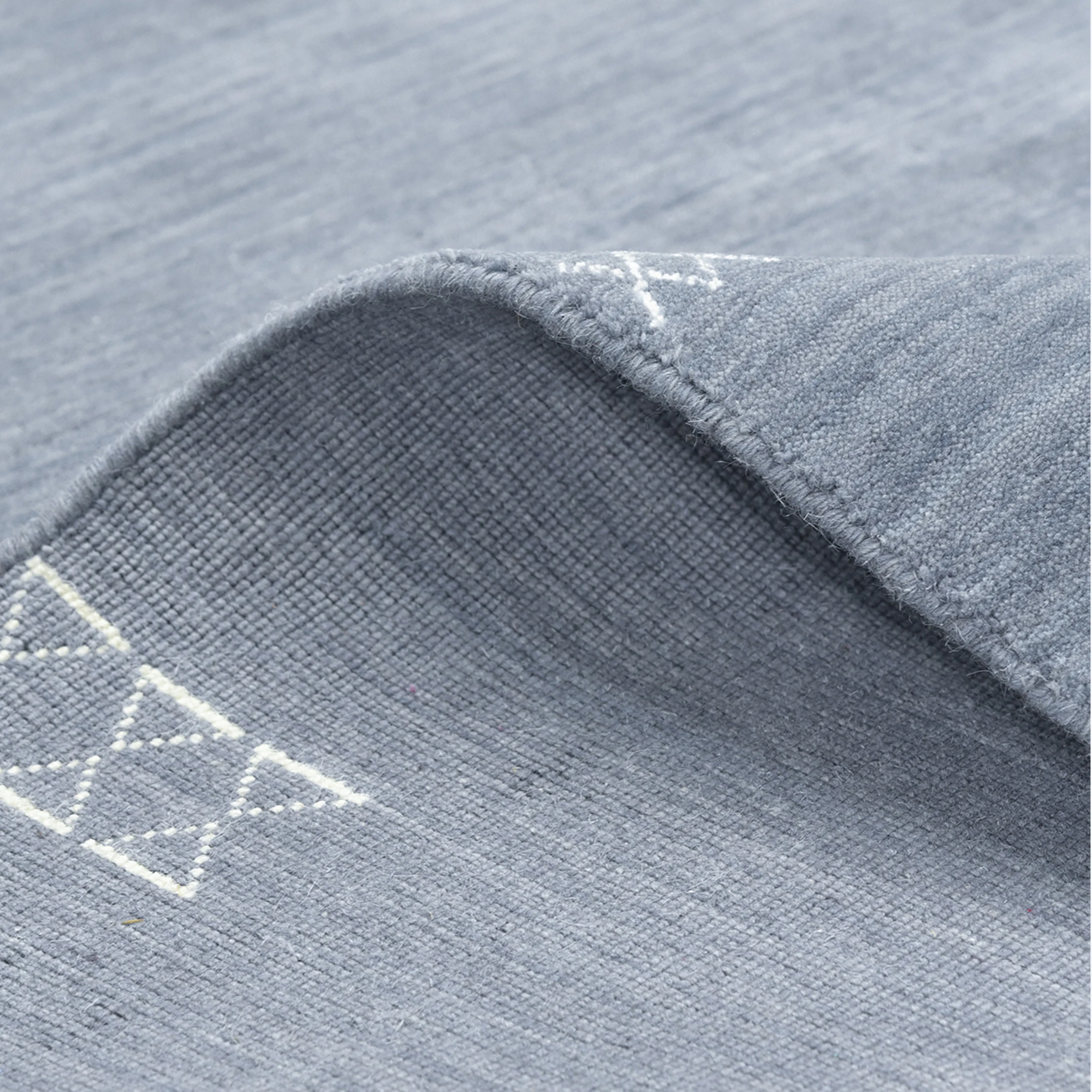 Contemporary Wool Cotton Blend Rug - 9' x 12' - Image 16
