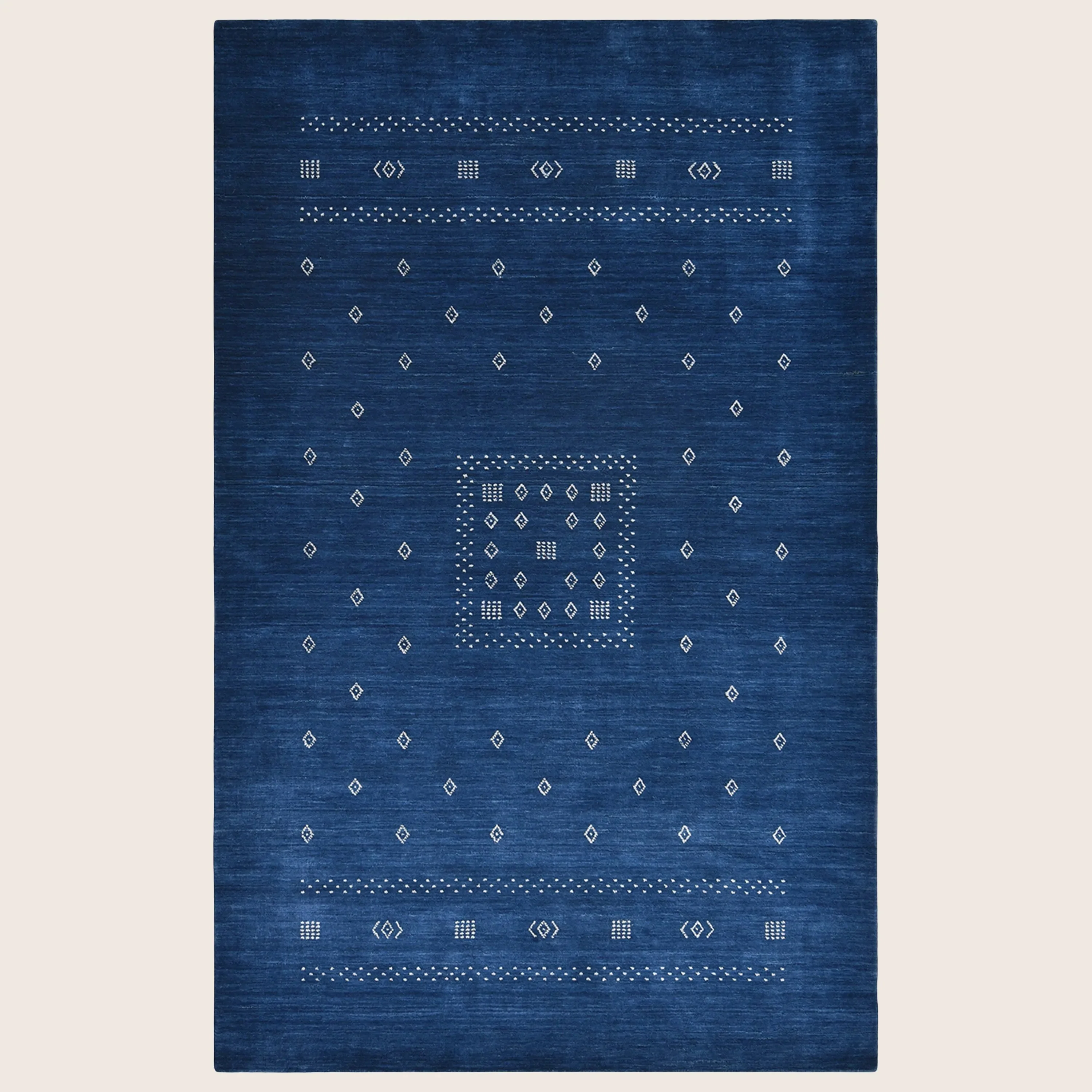 Modern Wool Cotton Blend Rug - Image 9