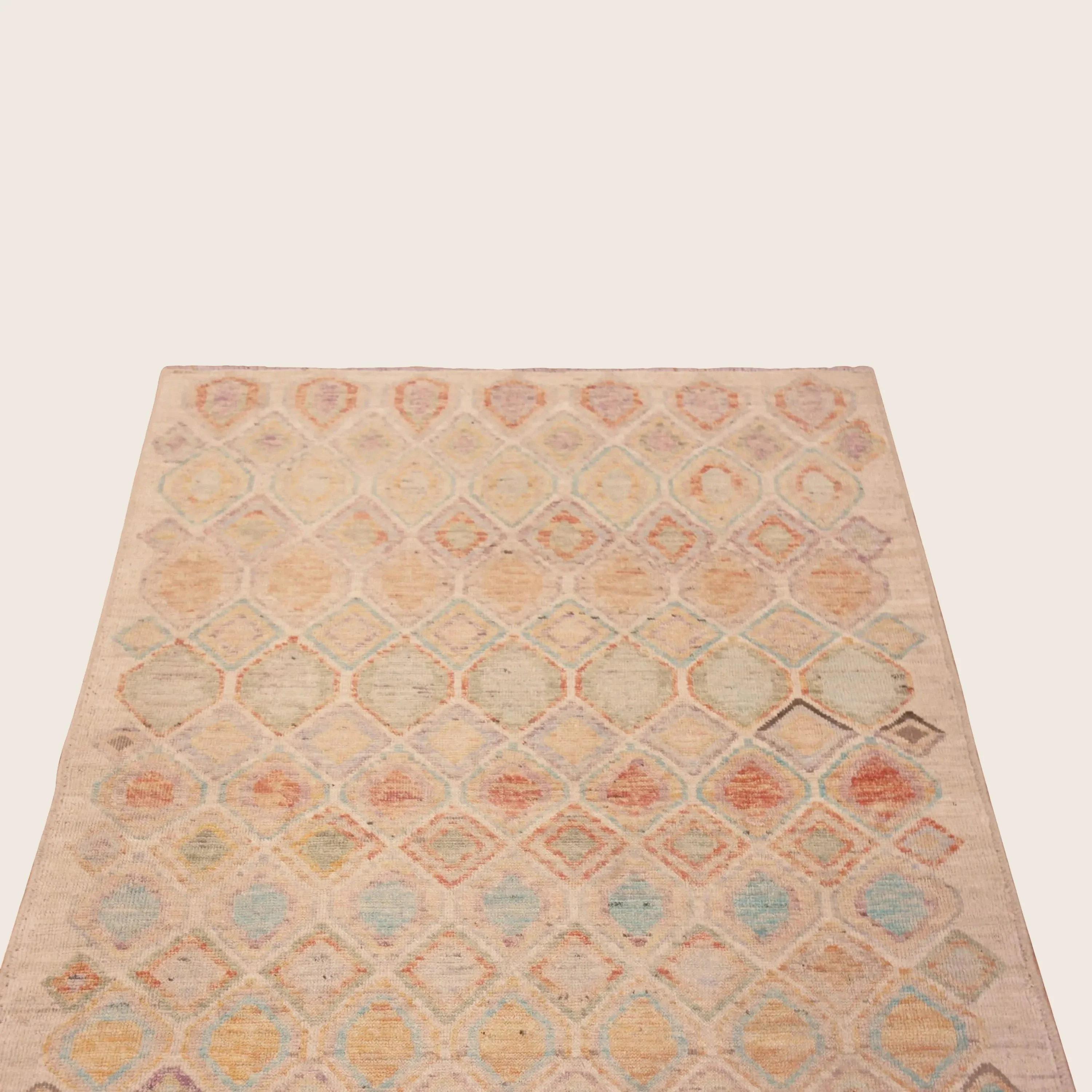 Multicolored Zameen Transitional Wool Rug - 4'3" x 5'10" - Image 6