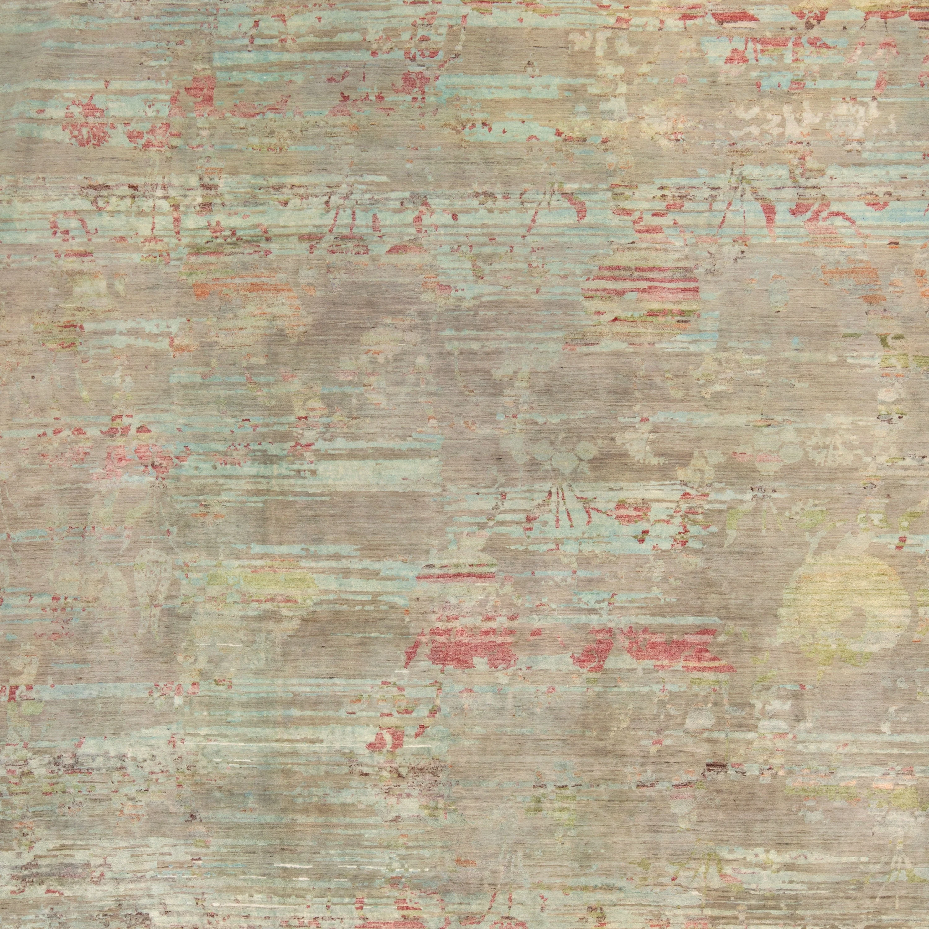 Multicolored Aurora Transitional Wool Rug - 7'9" x 10'10" - Image 2