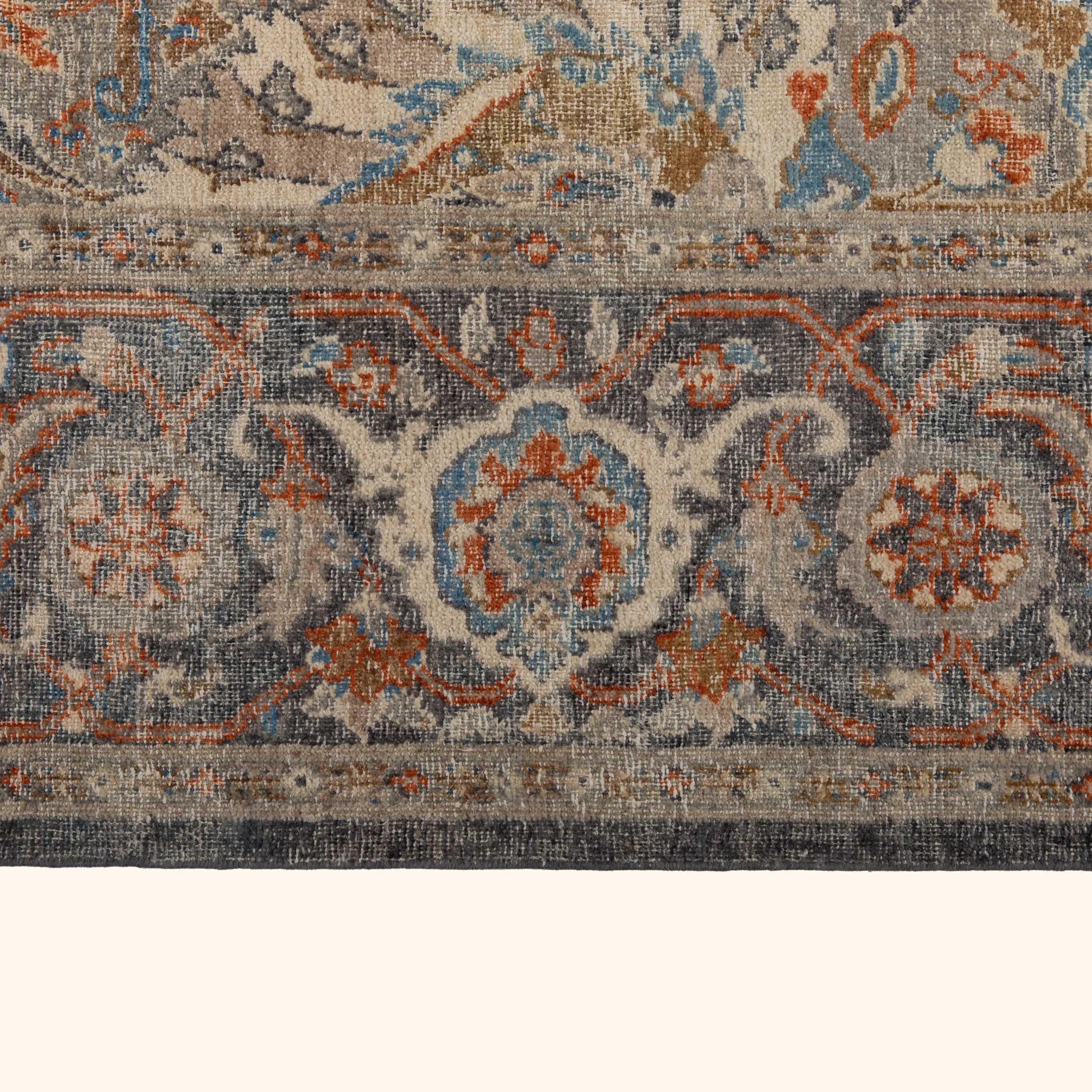 Brown Sabideh Distressed Traditional Wool Rug - 8' x 10' - Image 6