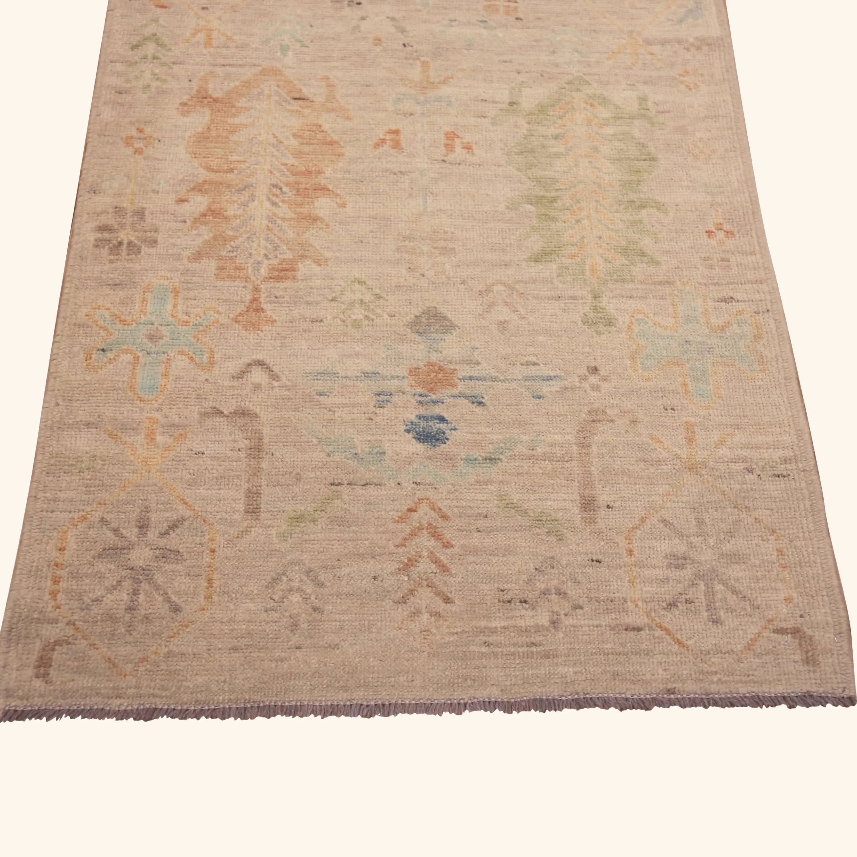 Natural Zameen Transitional Wool Runner - 3' x 9'11" - Image 2