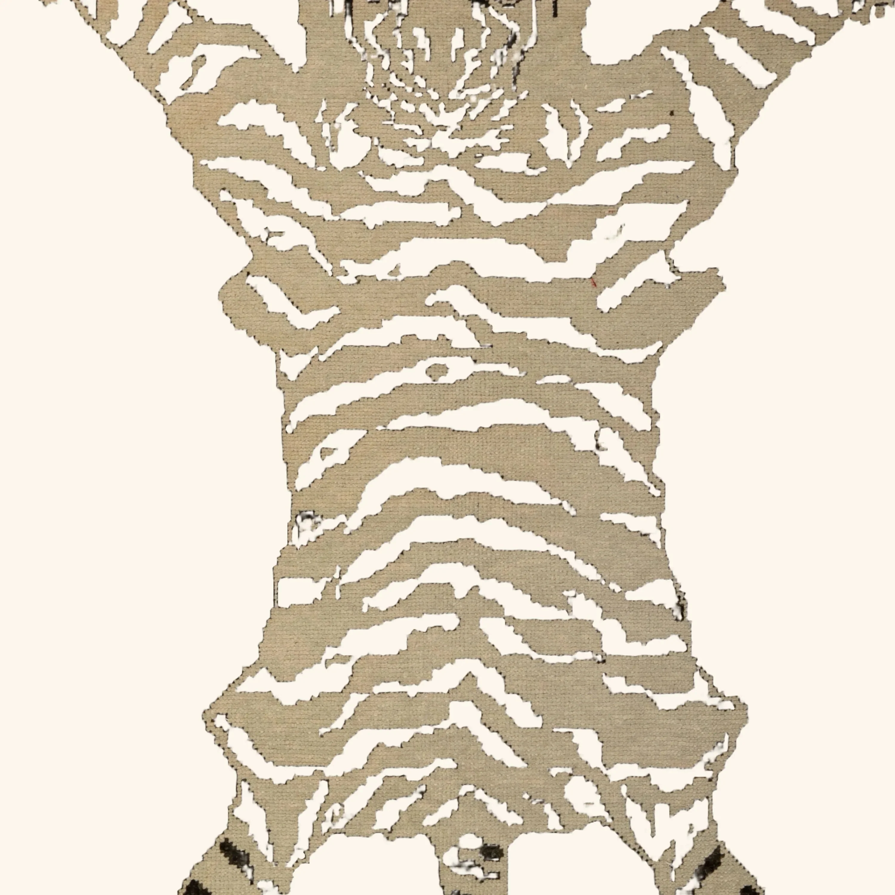 Black Tiger Modern Turkish Wool Rug - 4'1" x 6'1" - Image 2