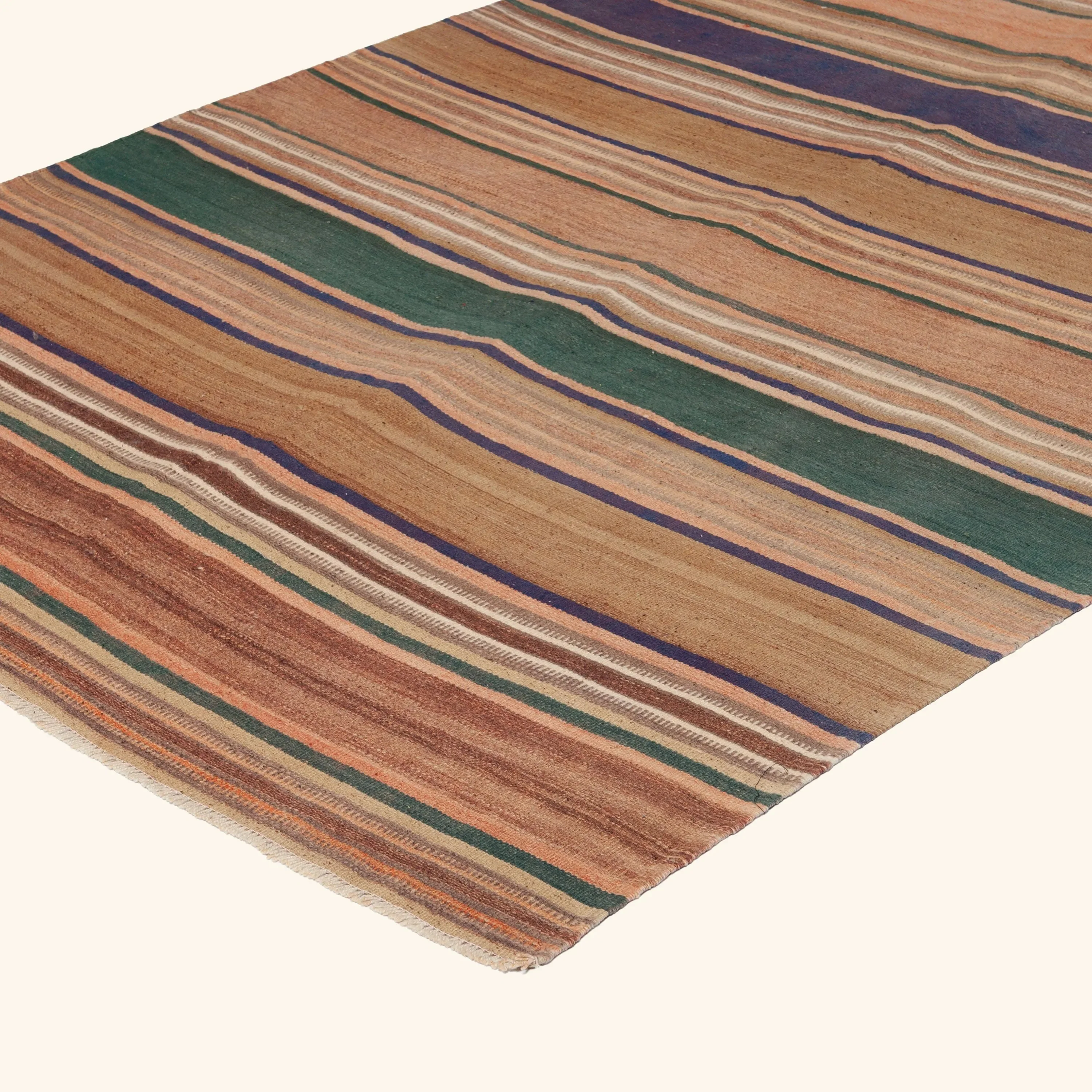 Multicolored Turkish Wool Kilim - 5' x 14' - Image 4