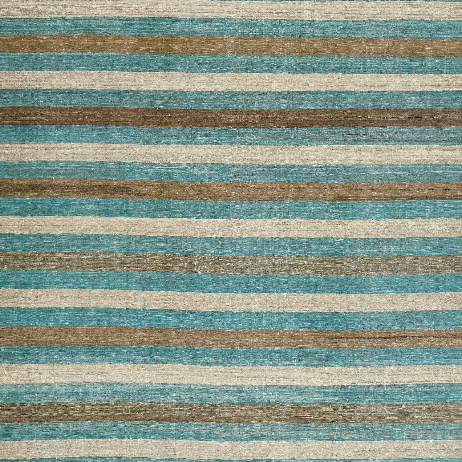 Blue Turkish Flatweave Wool Rug - 8'2" x 11'3" - Image 2