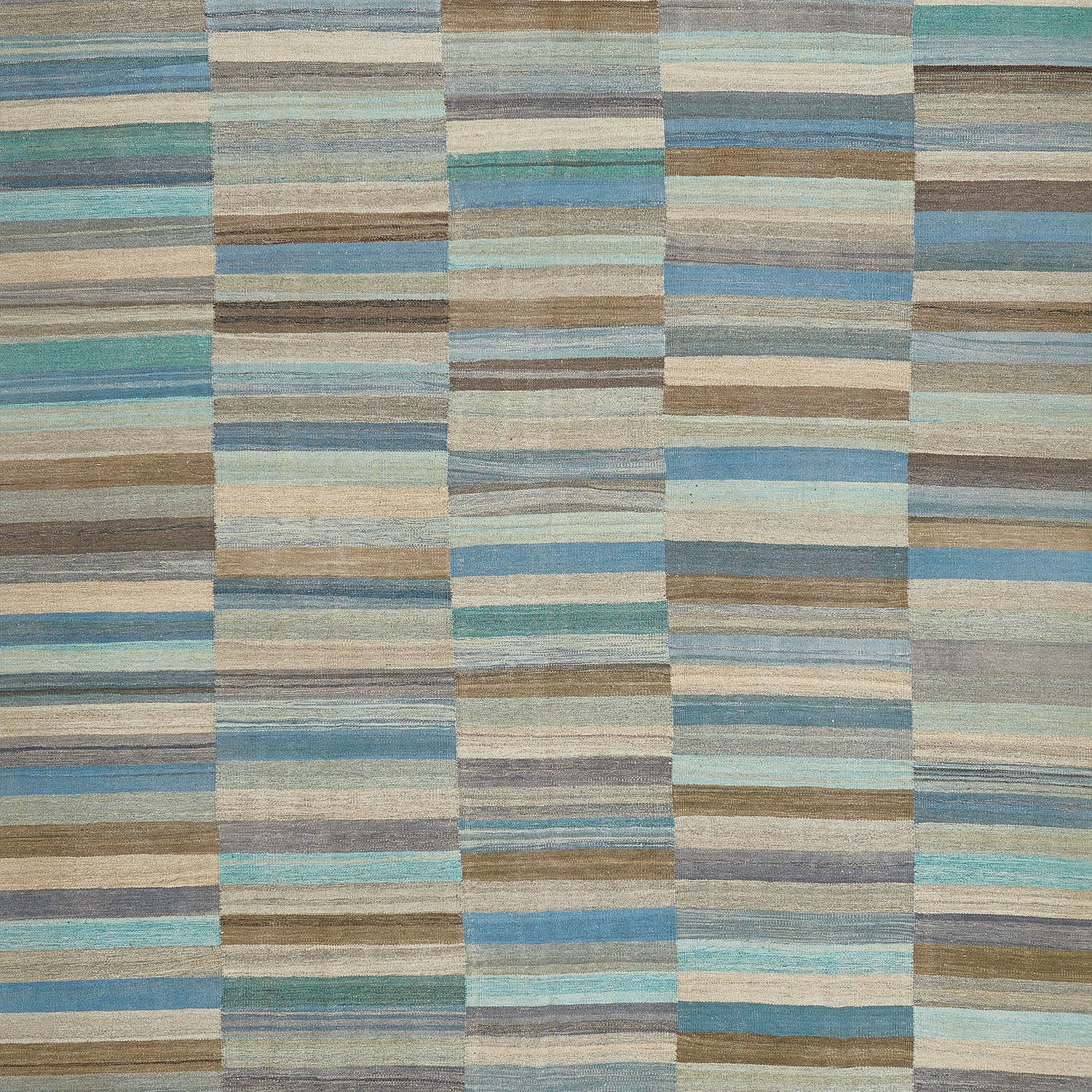 Multi Turkish Flatweave Wool Rug - 9'3" x 12'7" - Image 3