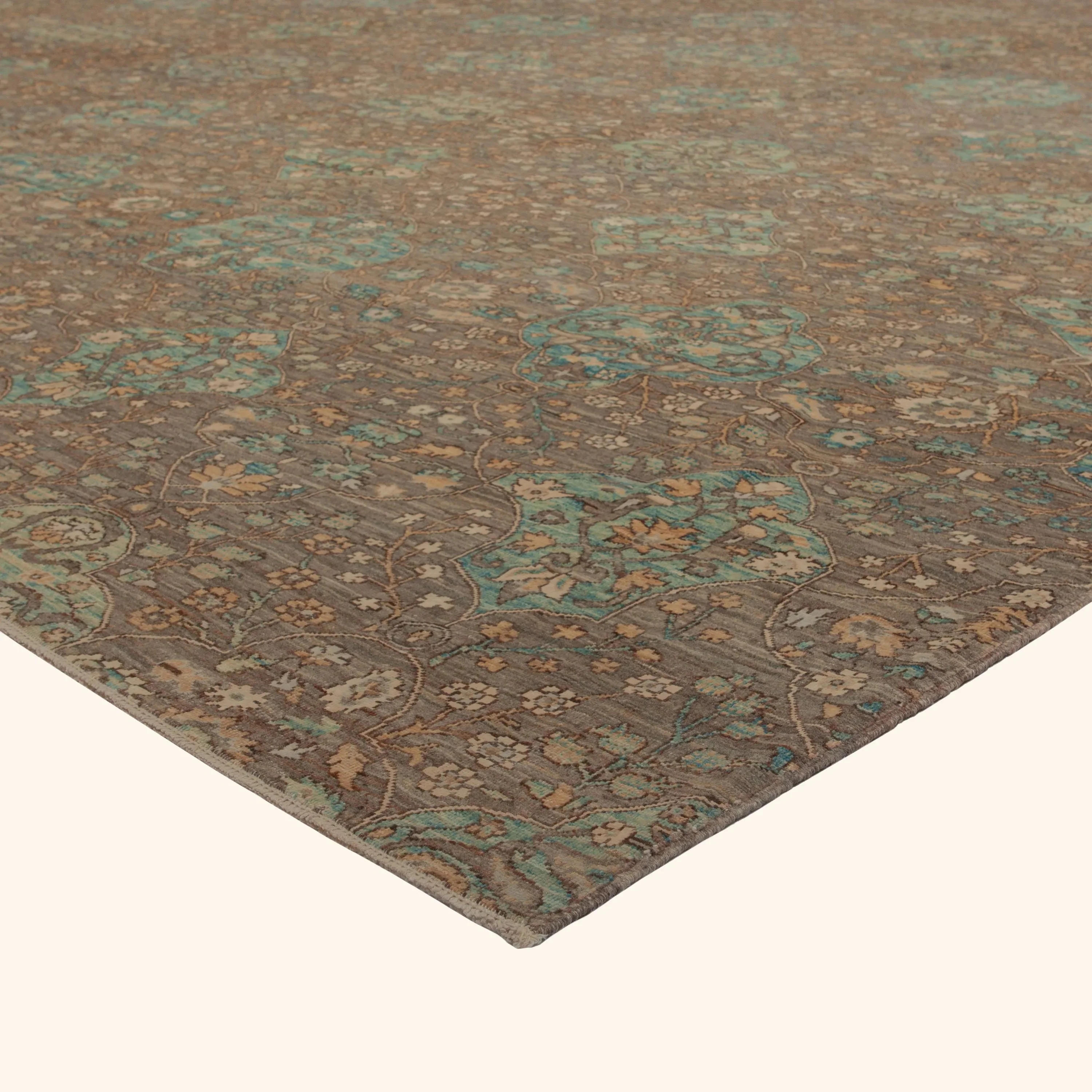 Brown Antique Tussa Traditional Rug - 15'6" x 23'1" - Image 3
