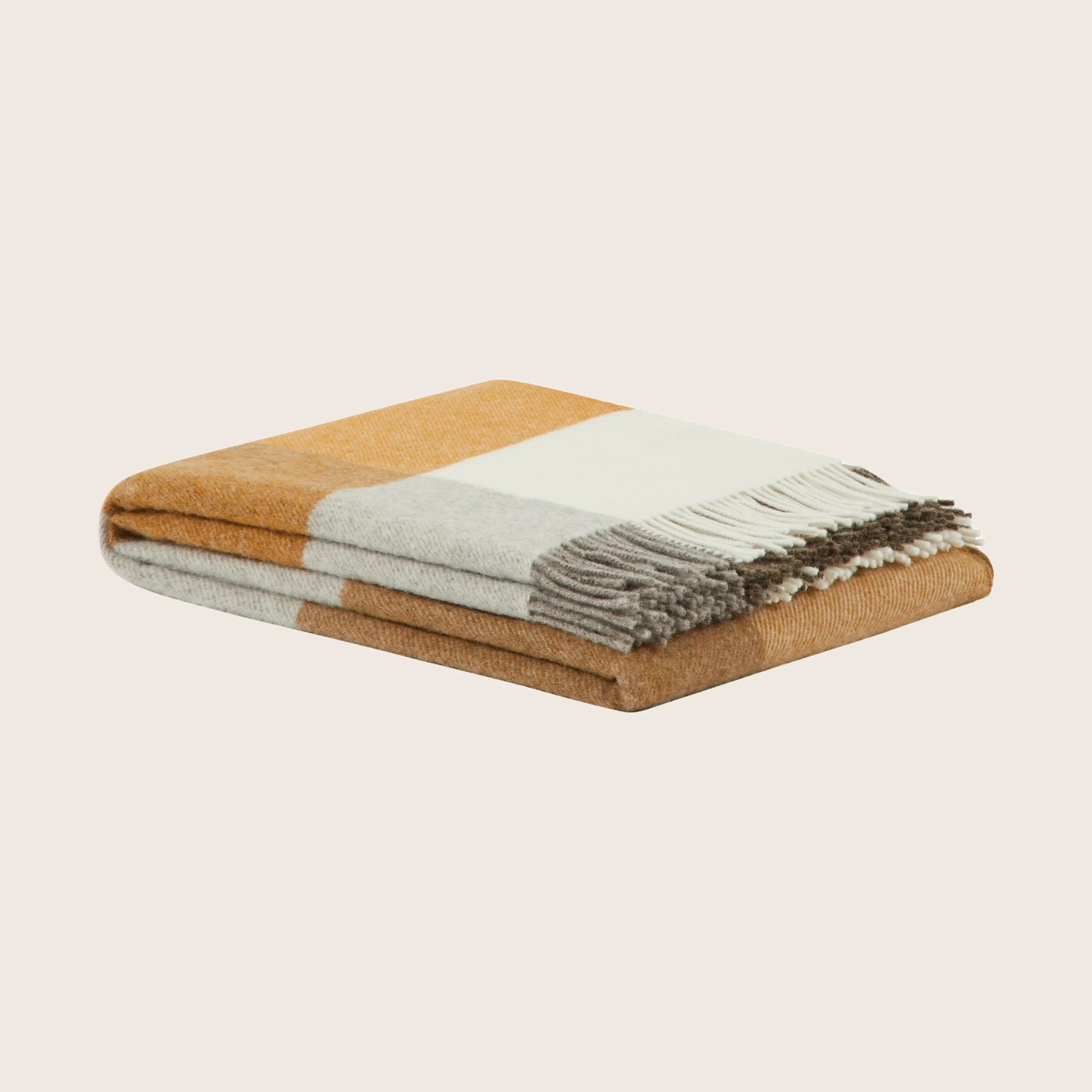 Uruguay Check Organic Wool Throw - Image 3