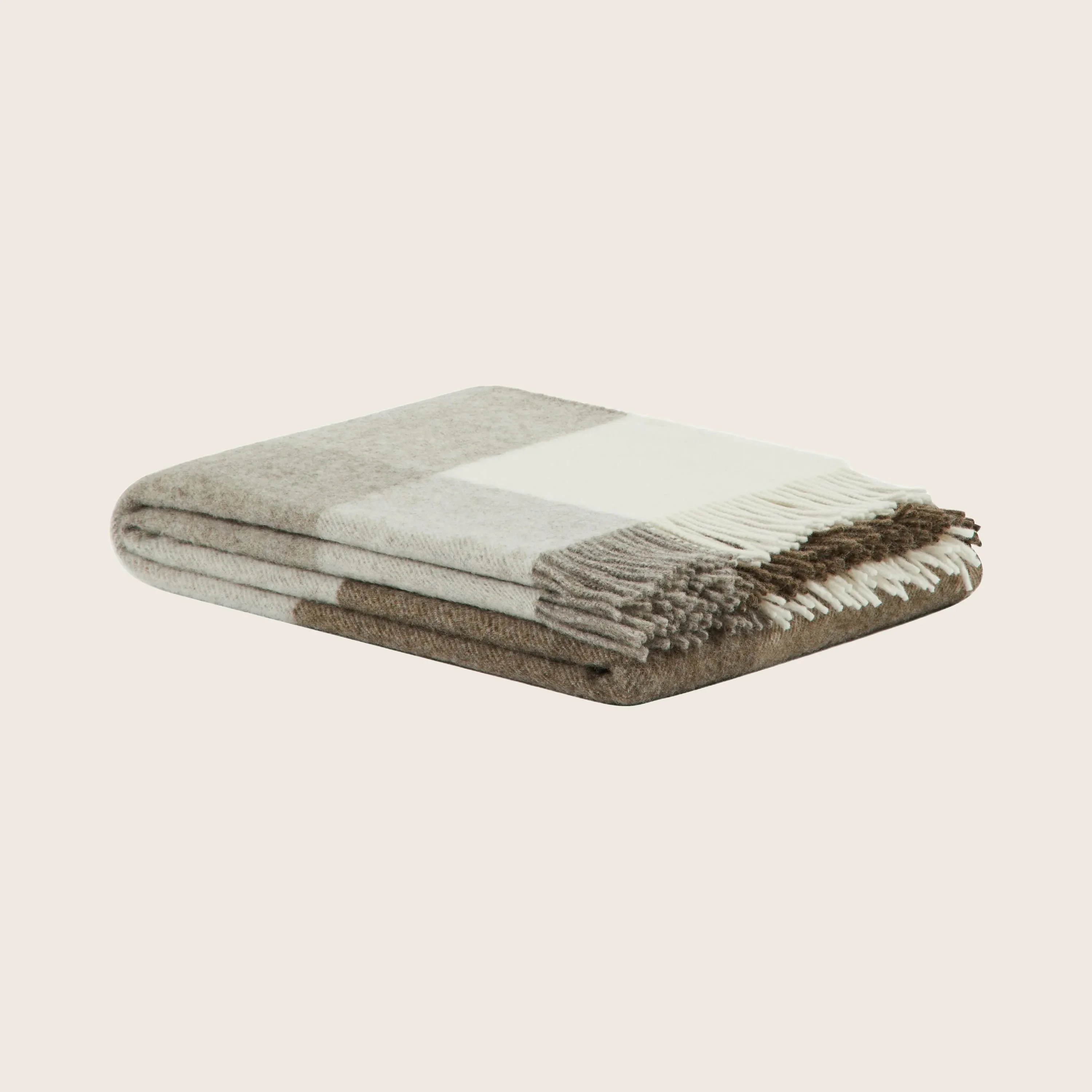 Uruguay Check Organic Wool Throw - Image 6