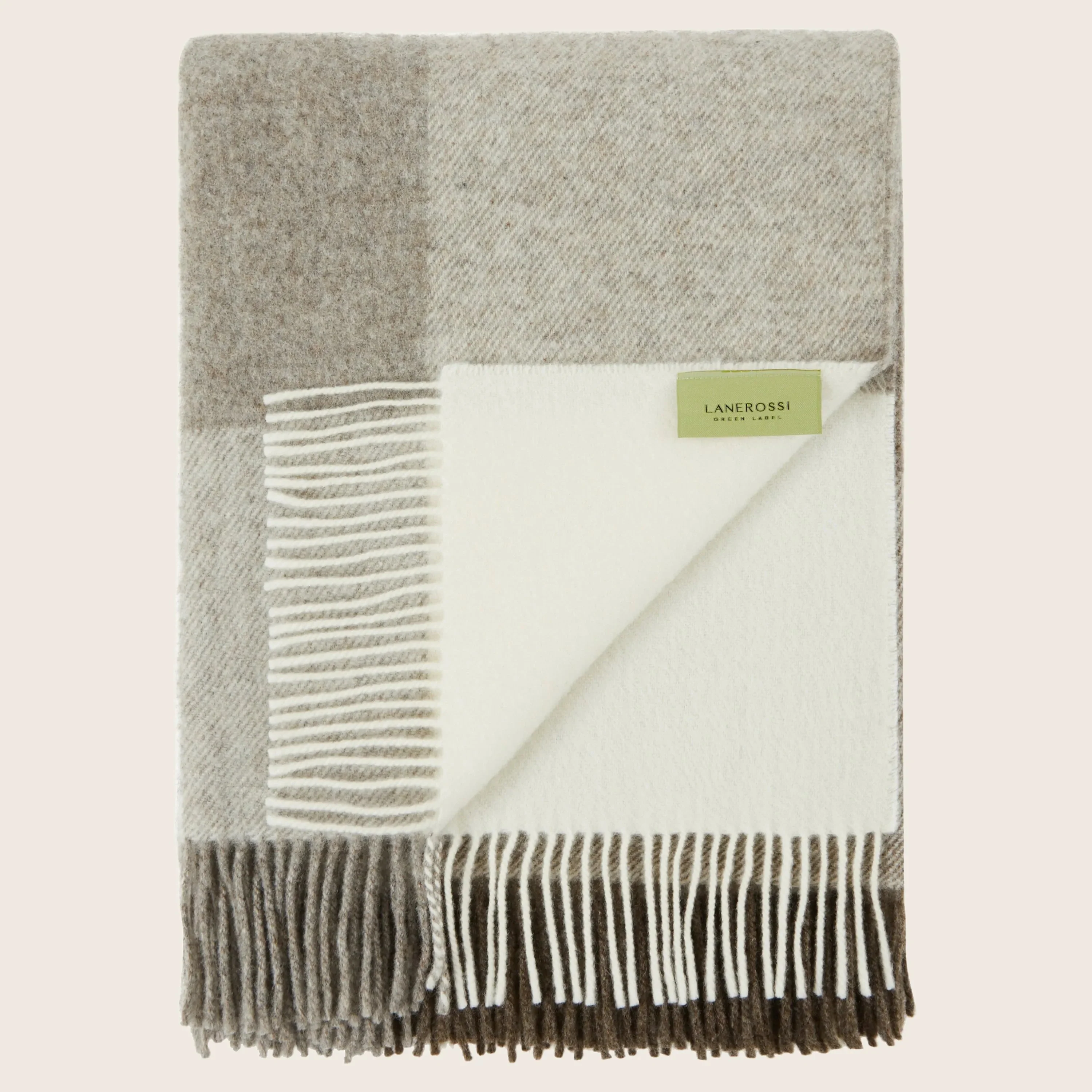 Uruguay Check Organic Wool Throw - Image 7
