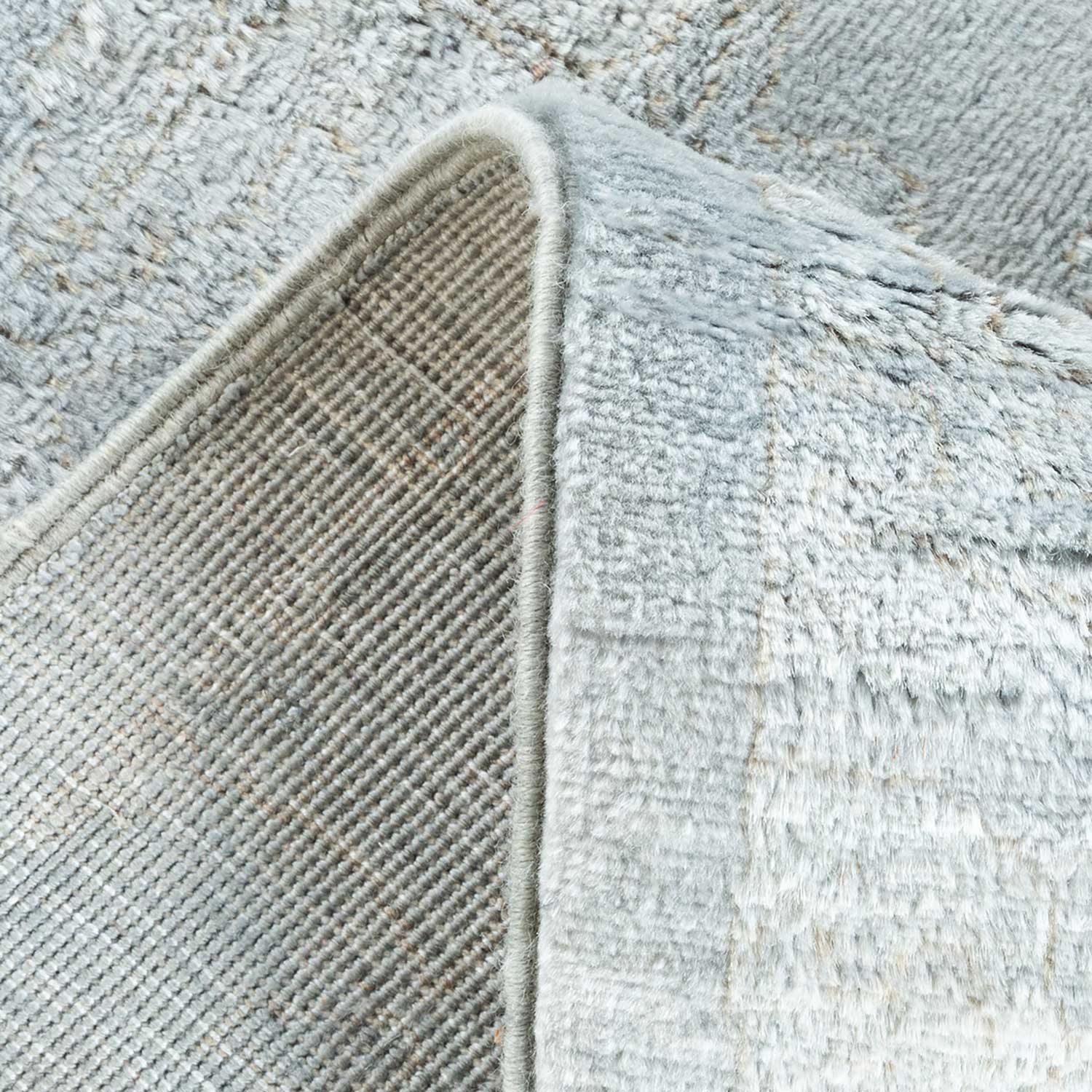 Grey Transitional Wool Rug - 5'3" x 5'4" - Image 7