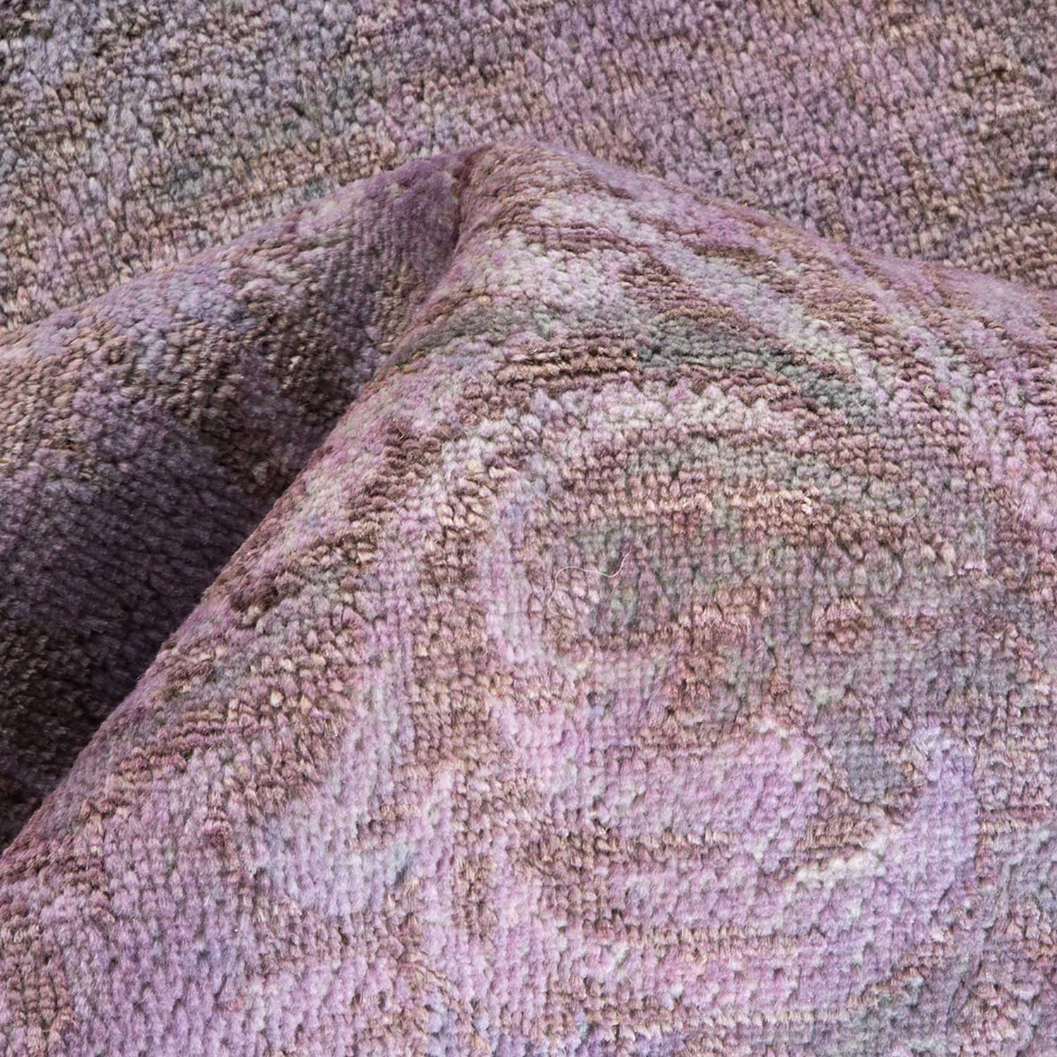 Purple Transitional Wool Runner - 4'2" x 10'2" - Image 6